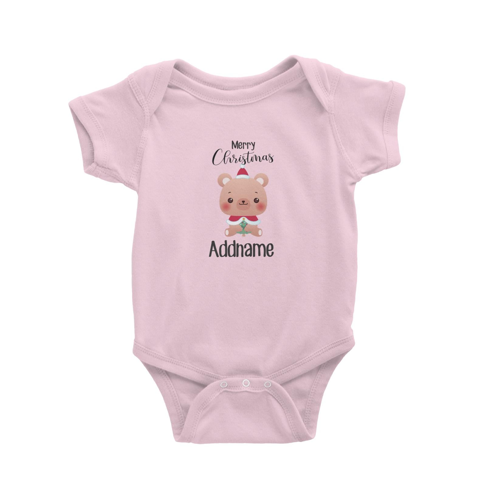 Christmas Cute Animal Series Bear Merry Christmas Baby Romper