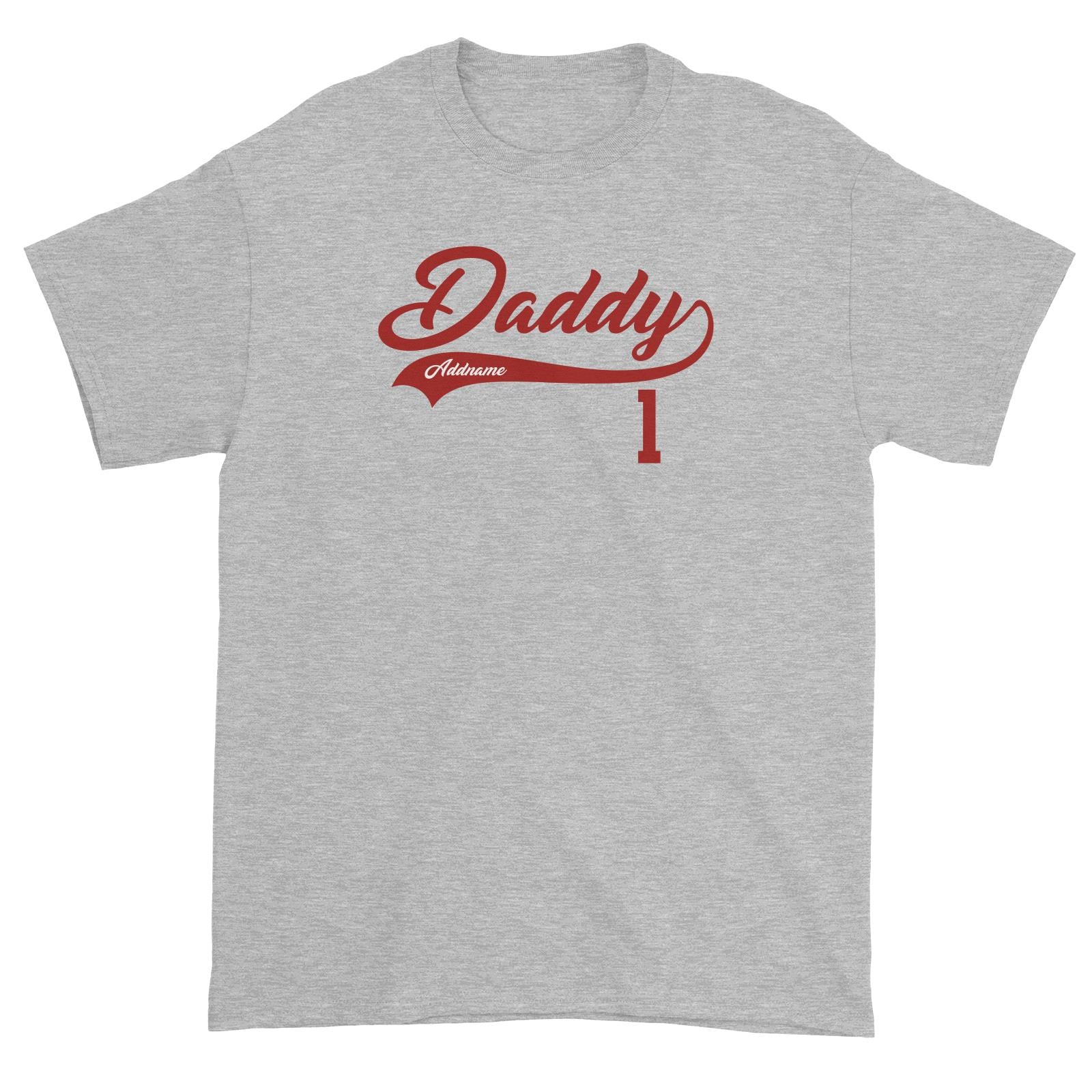 Daddy Retro No 1 Baseball Team Unisex T-Shirt