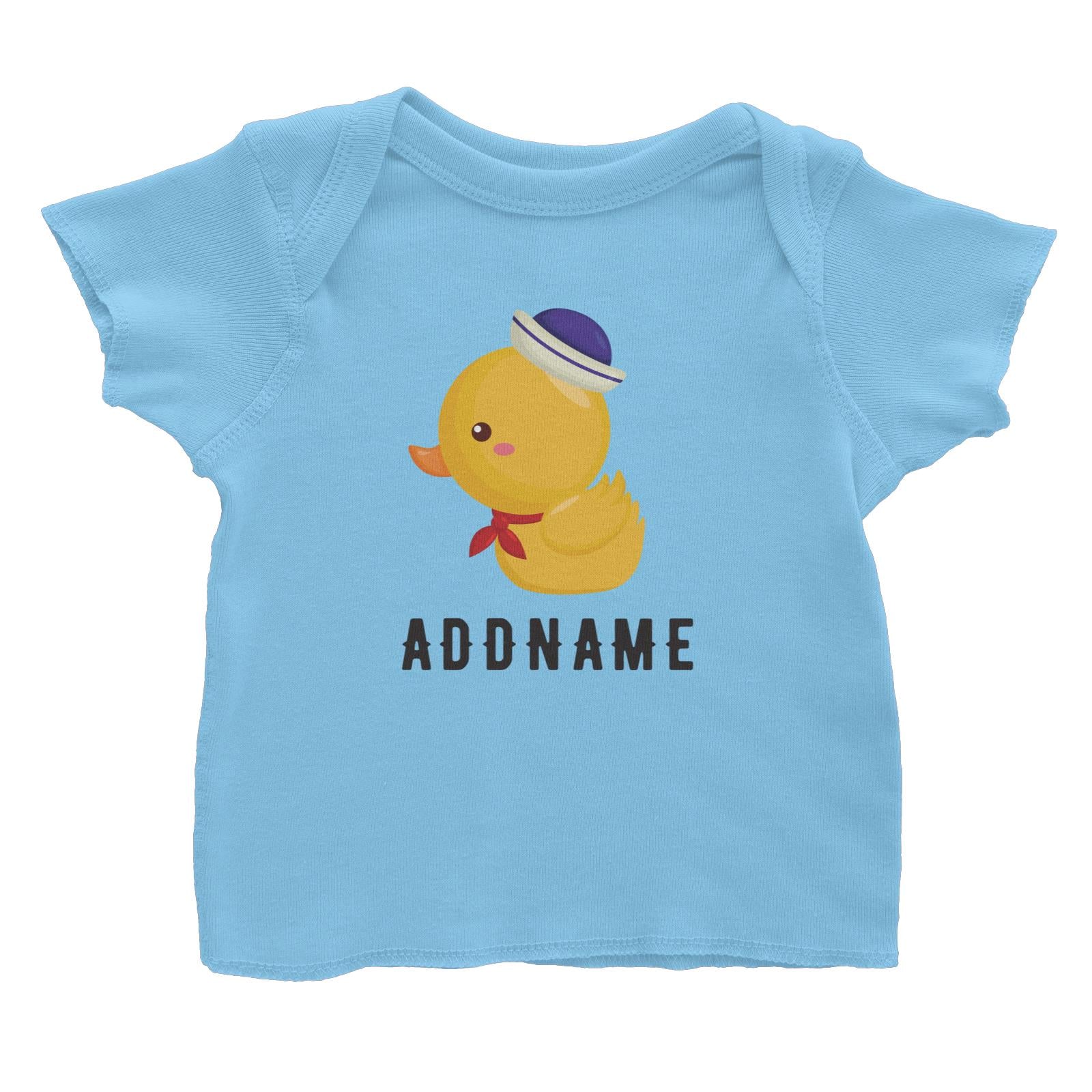 Birthday Sailor Baby Duck Addname Baby T-Shirt