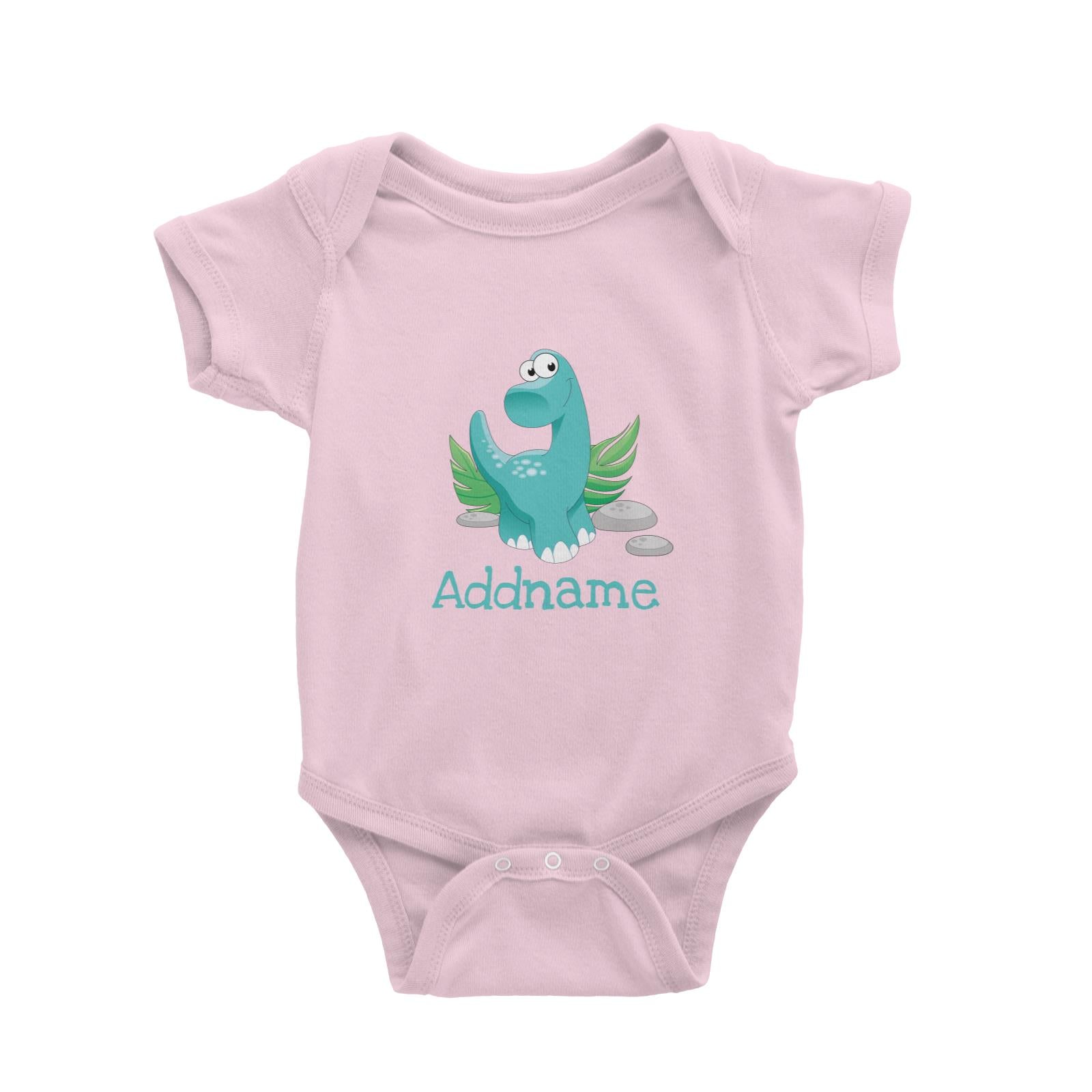 Dinosaurs Long Neck Addname Baby Romper