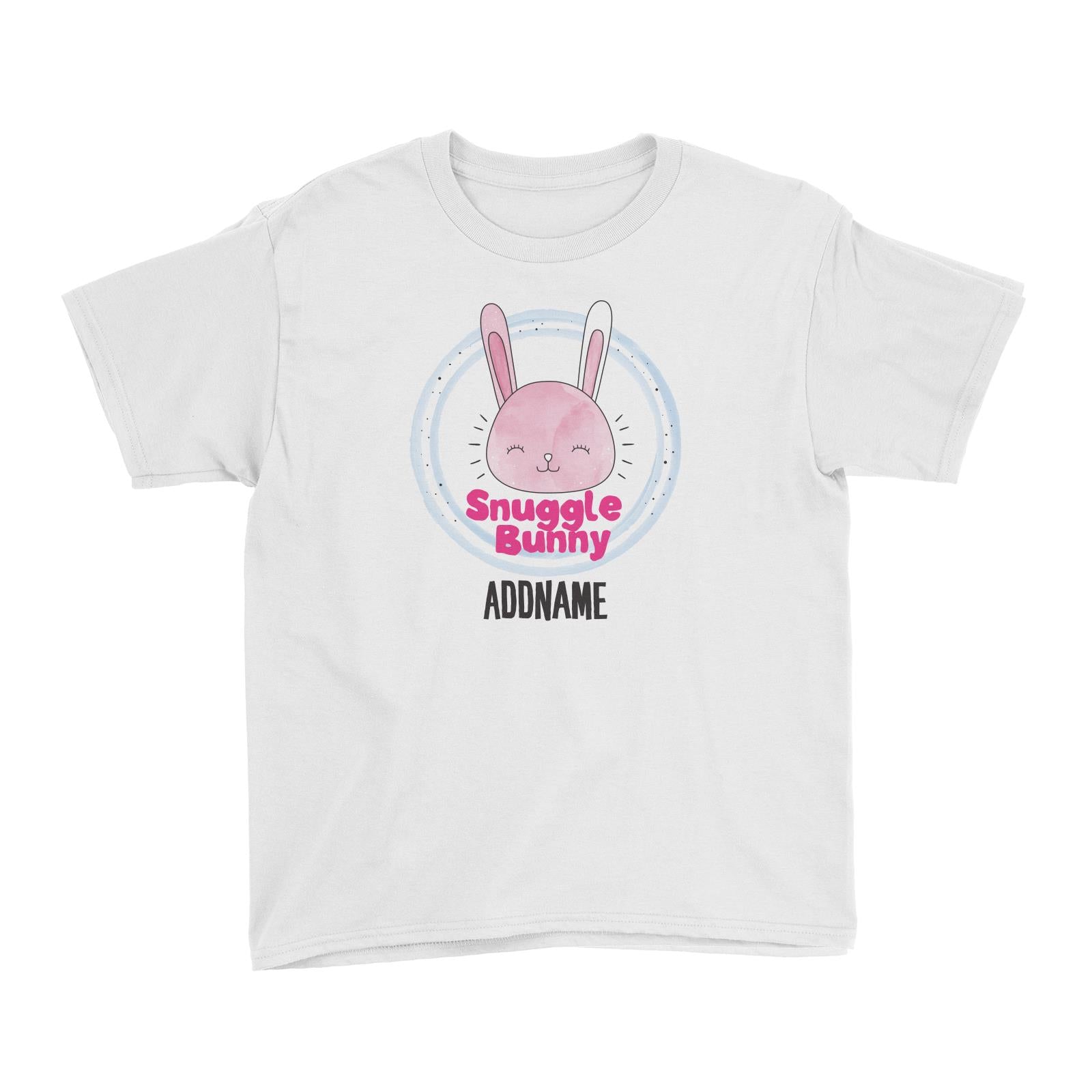 Cool Vibrant Series Snuggle Bunny Addname Kid's T-Shirt [SALE]
