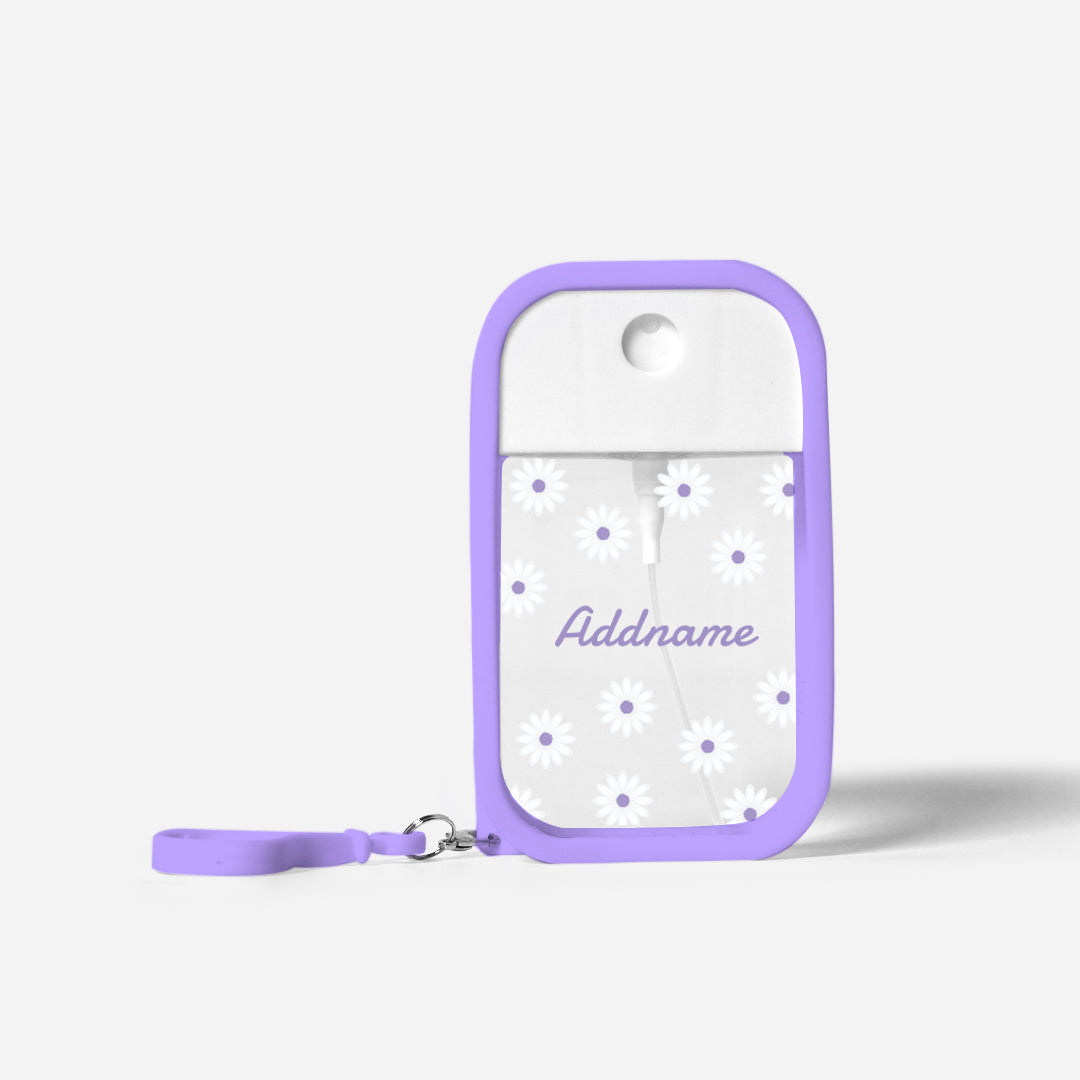 Refillable Hand Sanitizer with Personalisation - Daisy Purple