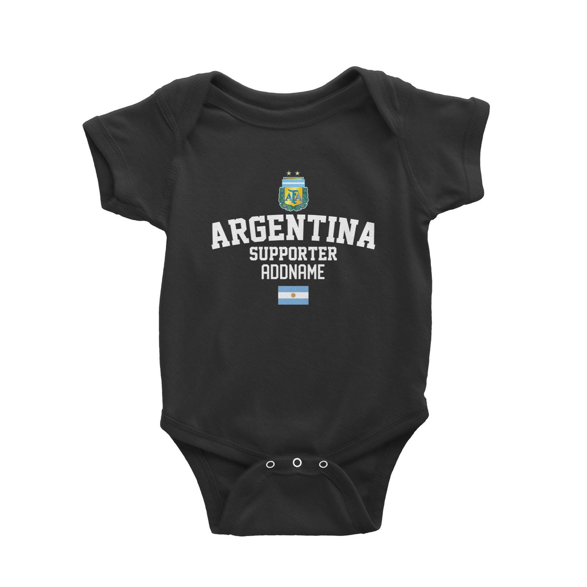 Agentina Supporter World Cup Addname Baby Romper