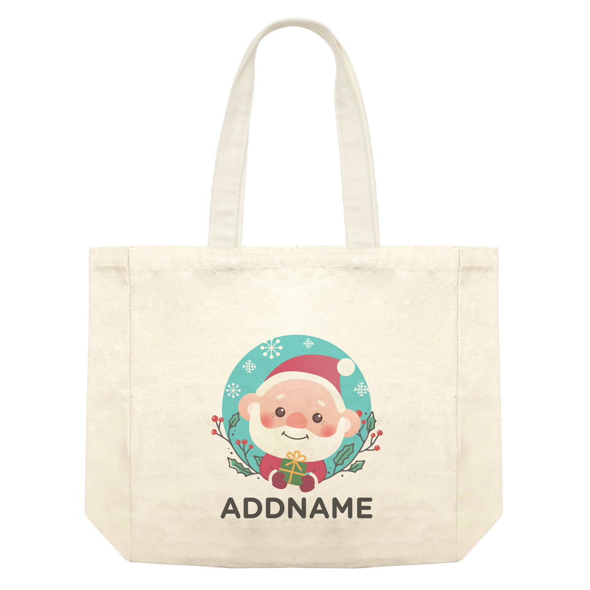 Christmas Cute Animal Series Cute Santa Shopping Bag