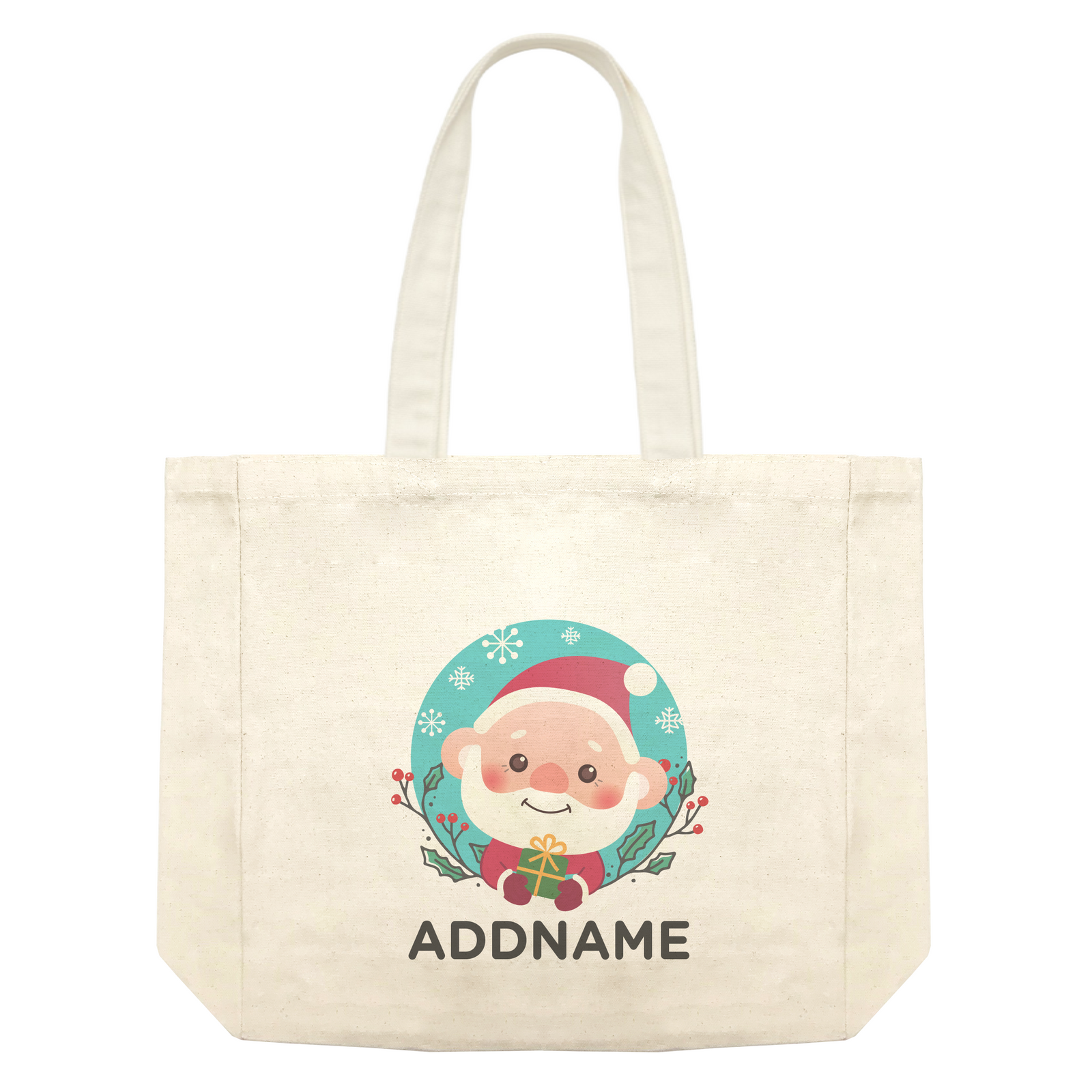 Christmas Cute Animal Series Cute Santa Shopping Bag