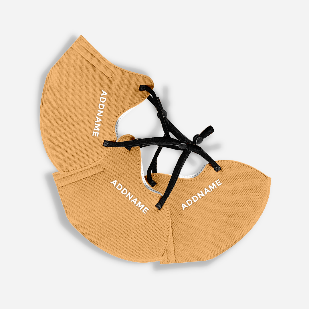 Kids Ergo Face Mask - Mustard Yellow (3pcs)