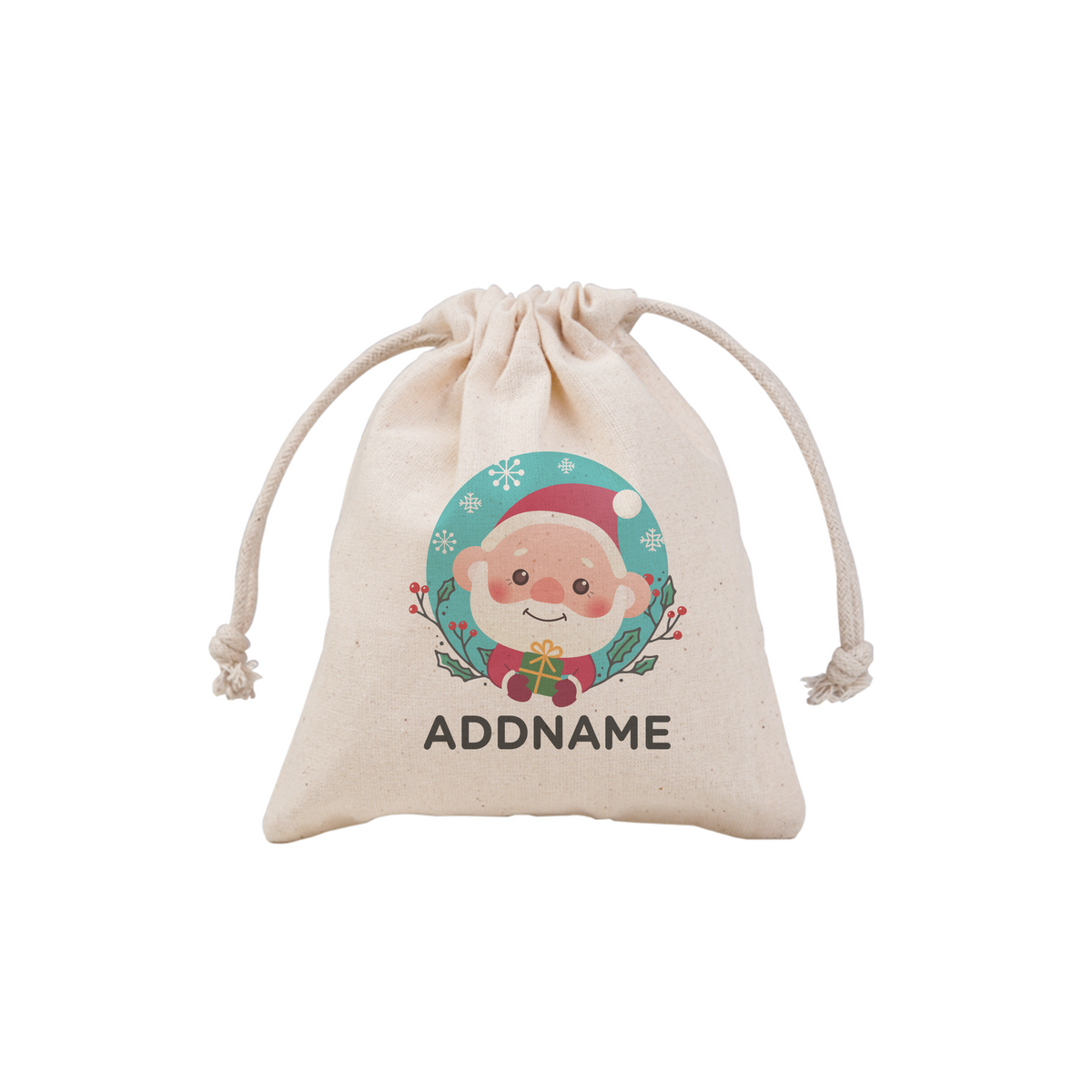 Christmas Cute Animal Series Cute Santa Mini Pouch