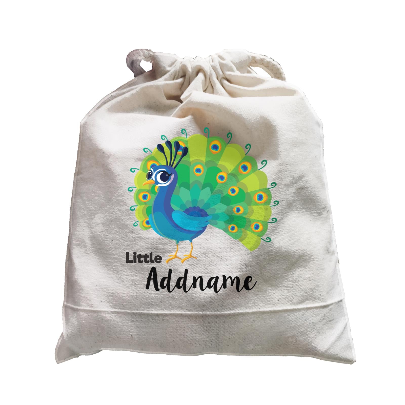 Deepavali Cute Cartoon Little Peacock Addname Satchel