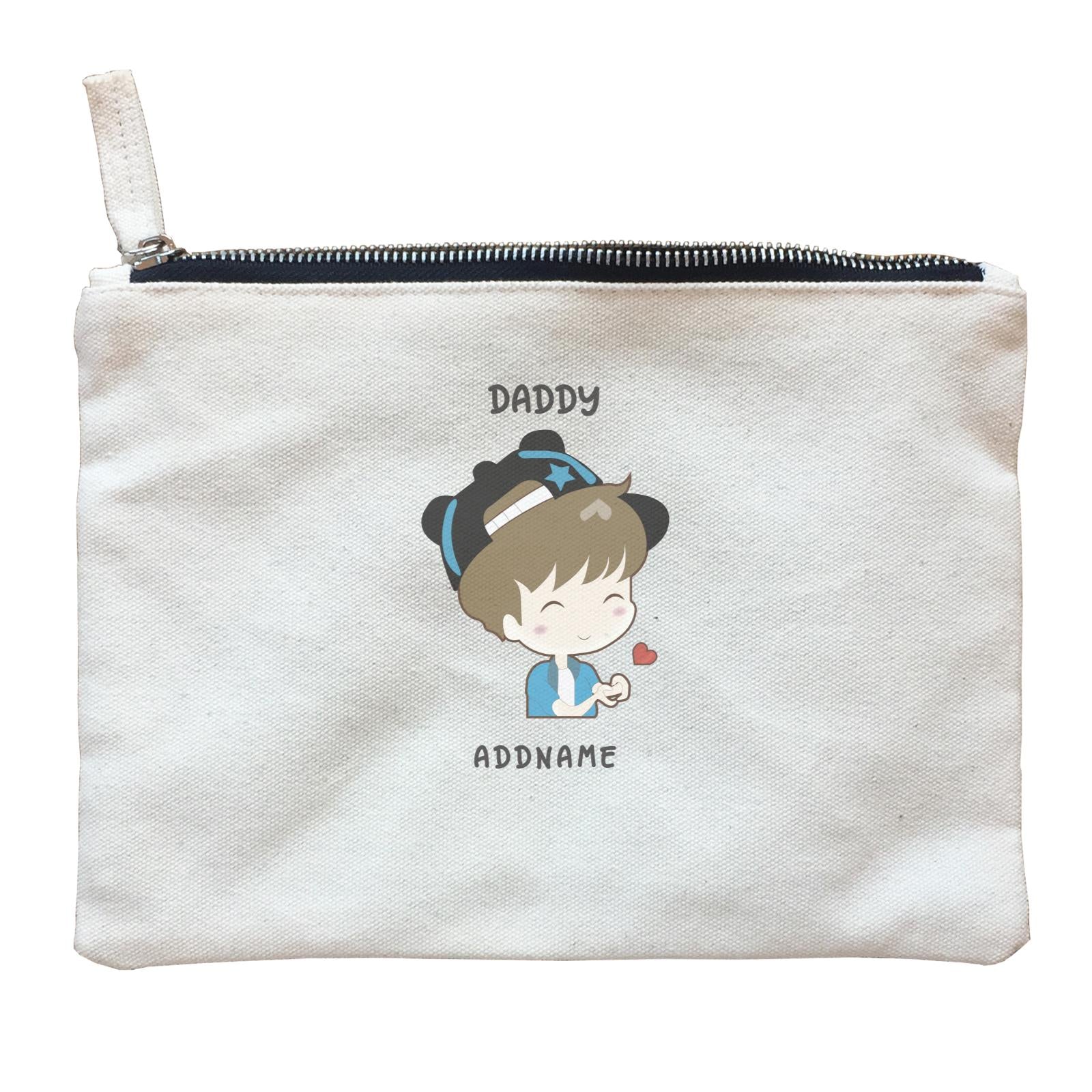 My Lovely Family Series Daddy Addname Zipper Pouch