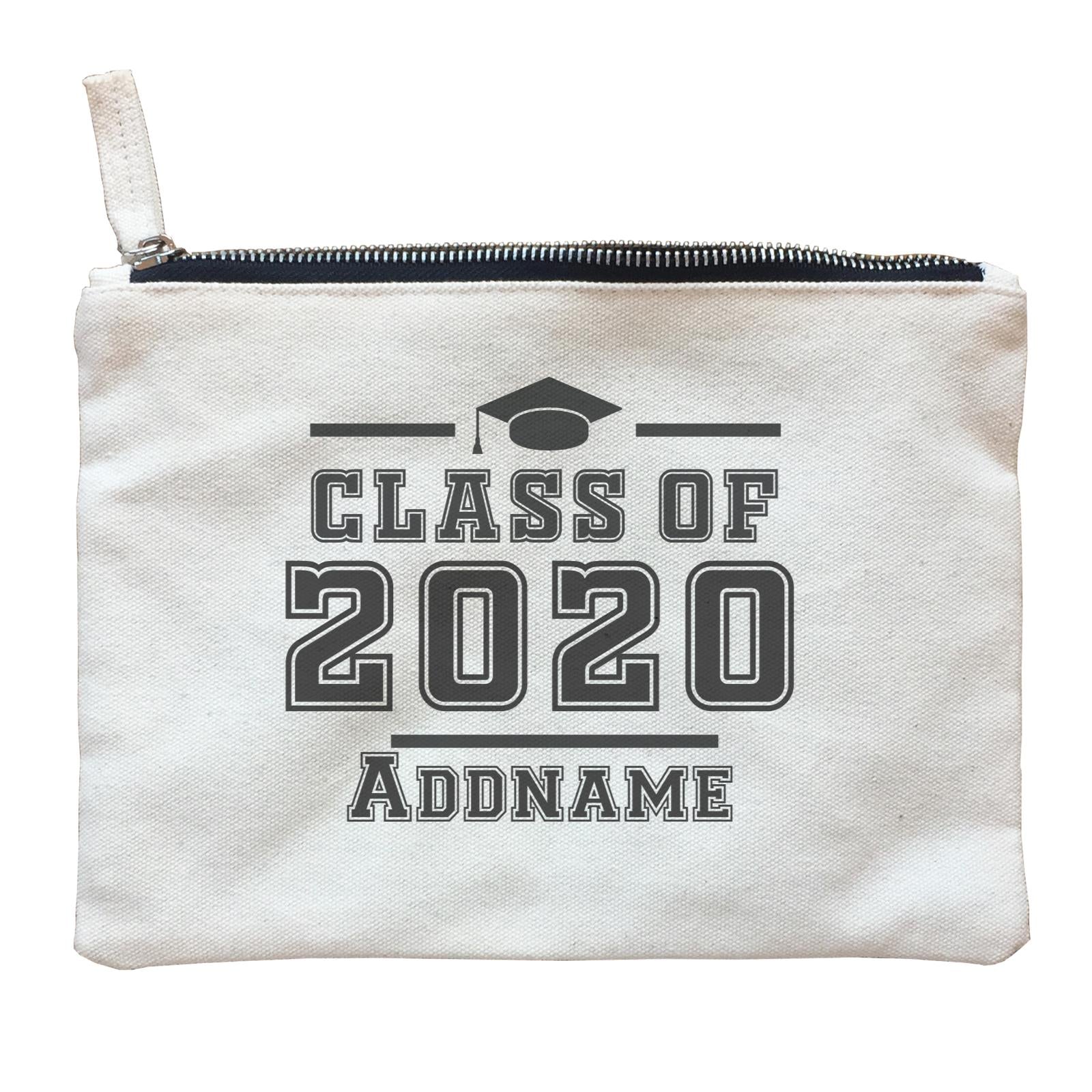 Graduation Series Simple Cap Class of Year Zipper Pouch