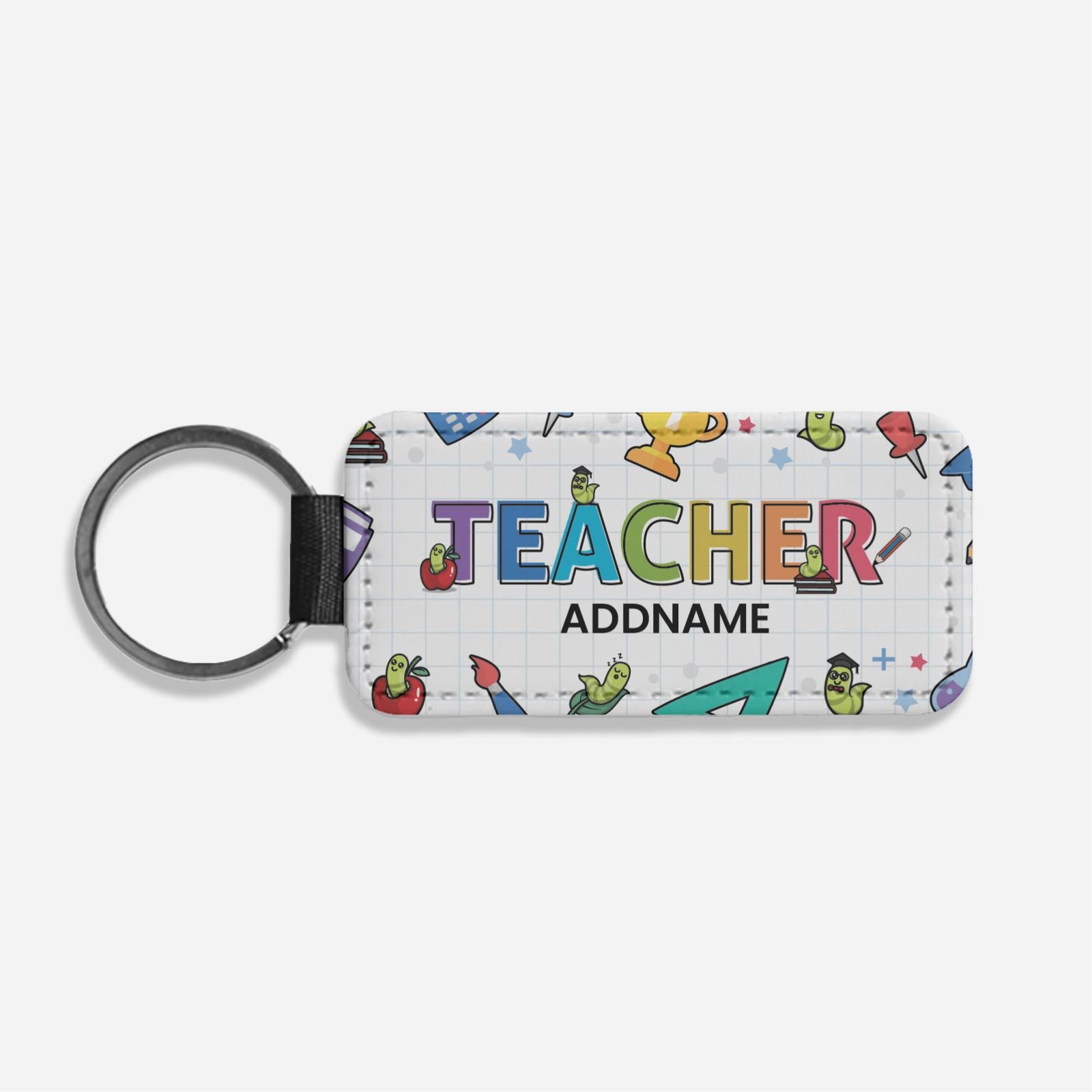 Teacher Addname - Classic Keychain
