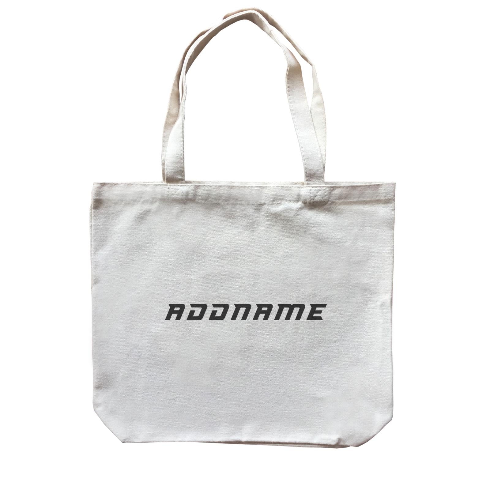 Modern Sporty Family Addname Accessories Canvas Bag