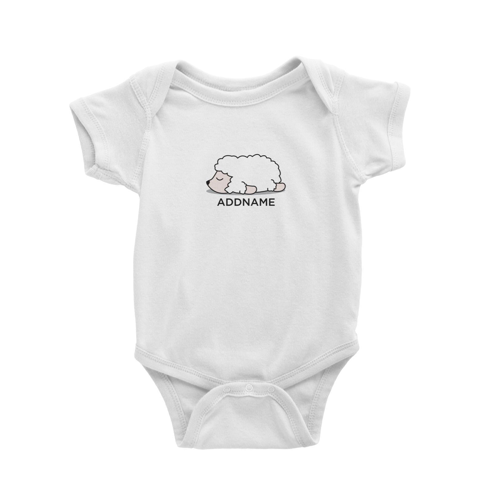 Lazy Sheep Addname Baby Romper