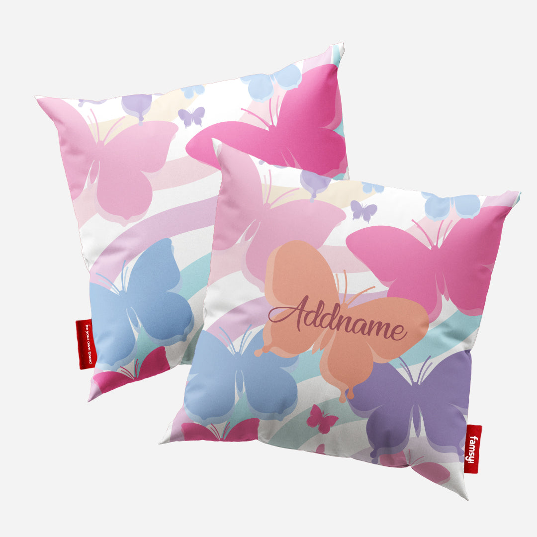 Butterfly Series Full Print Pillow - Pink