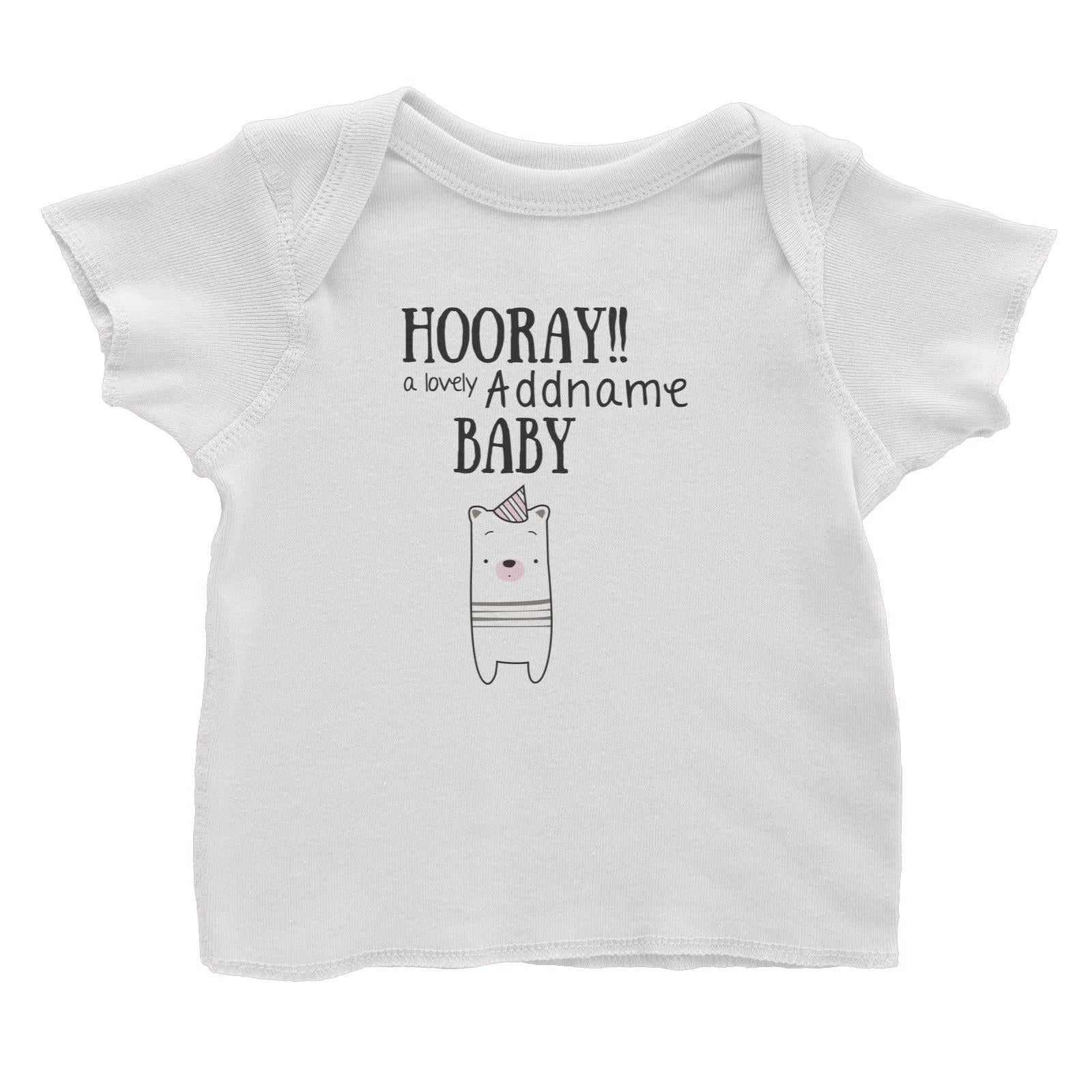 Cute Animals and Friends Series 2 Bear Hooray A Lovely Addname Baby Baby T-Shirt