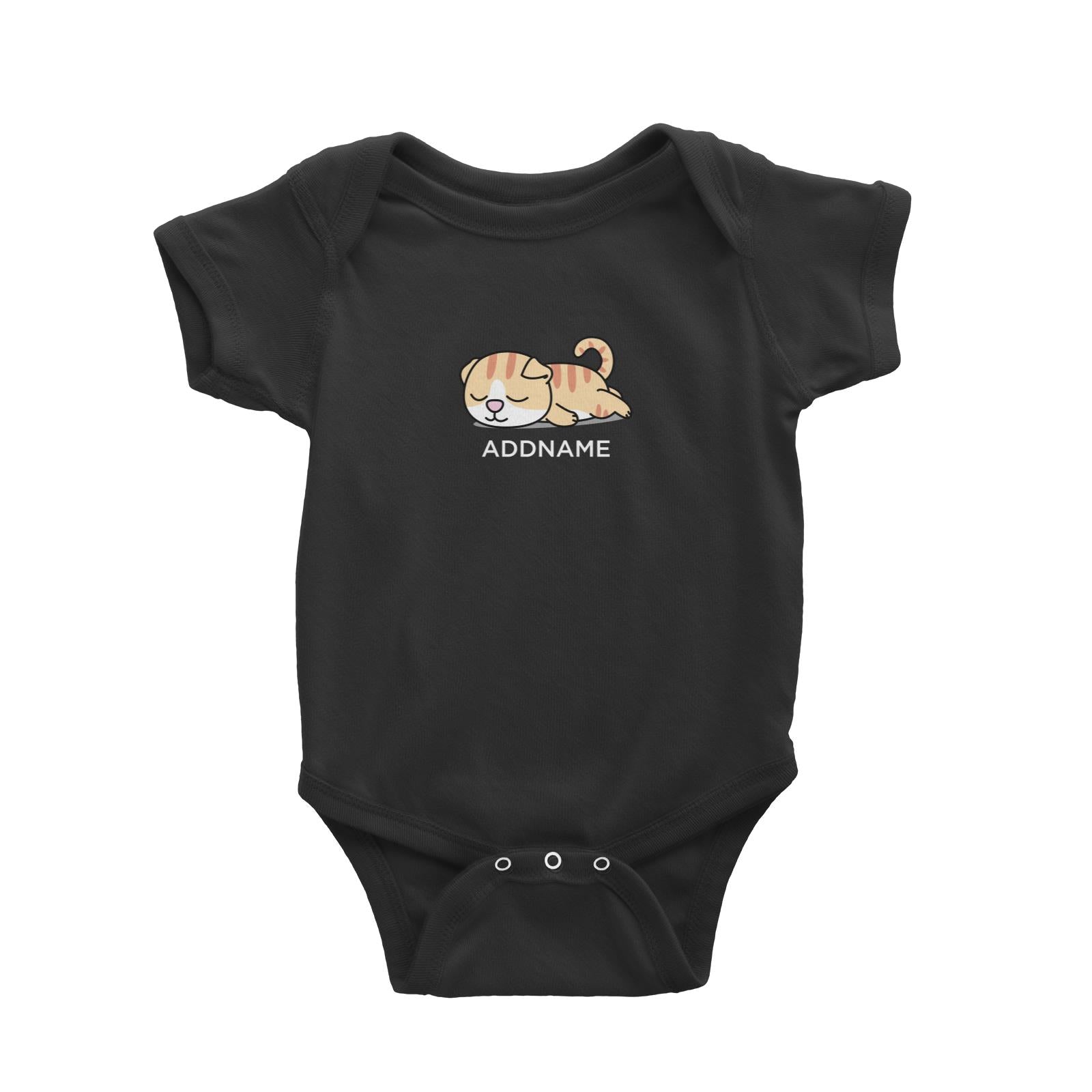 Lazy Cat Addname Baby Romper