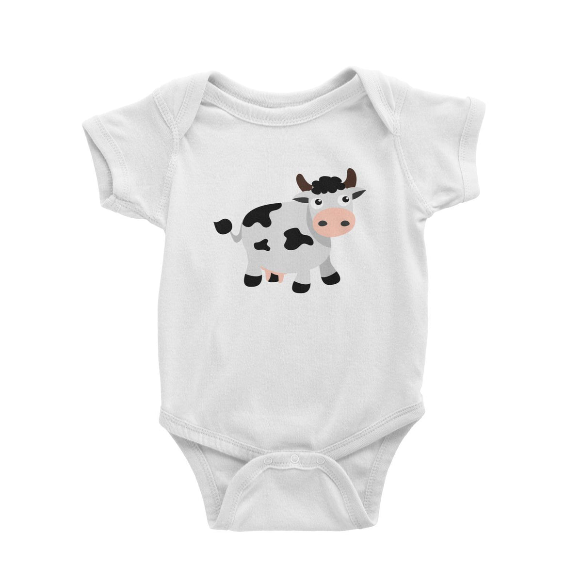 Farm Cow Addname Baby Romper