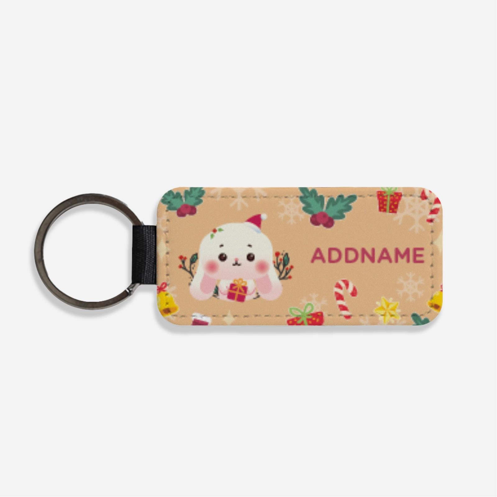 Christmas Cute Animal Series Classic Keychain - Rabbit