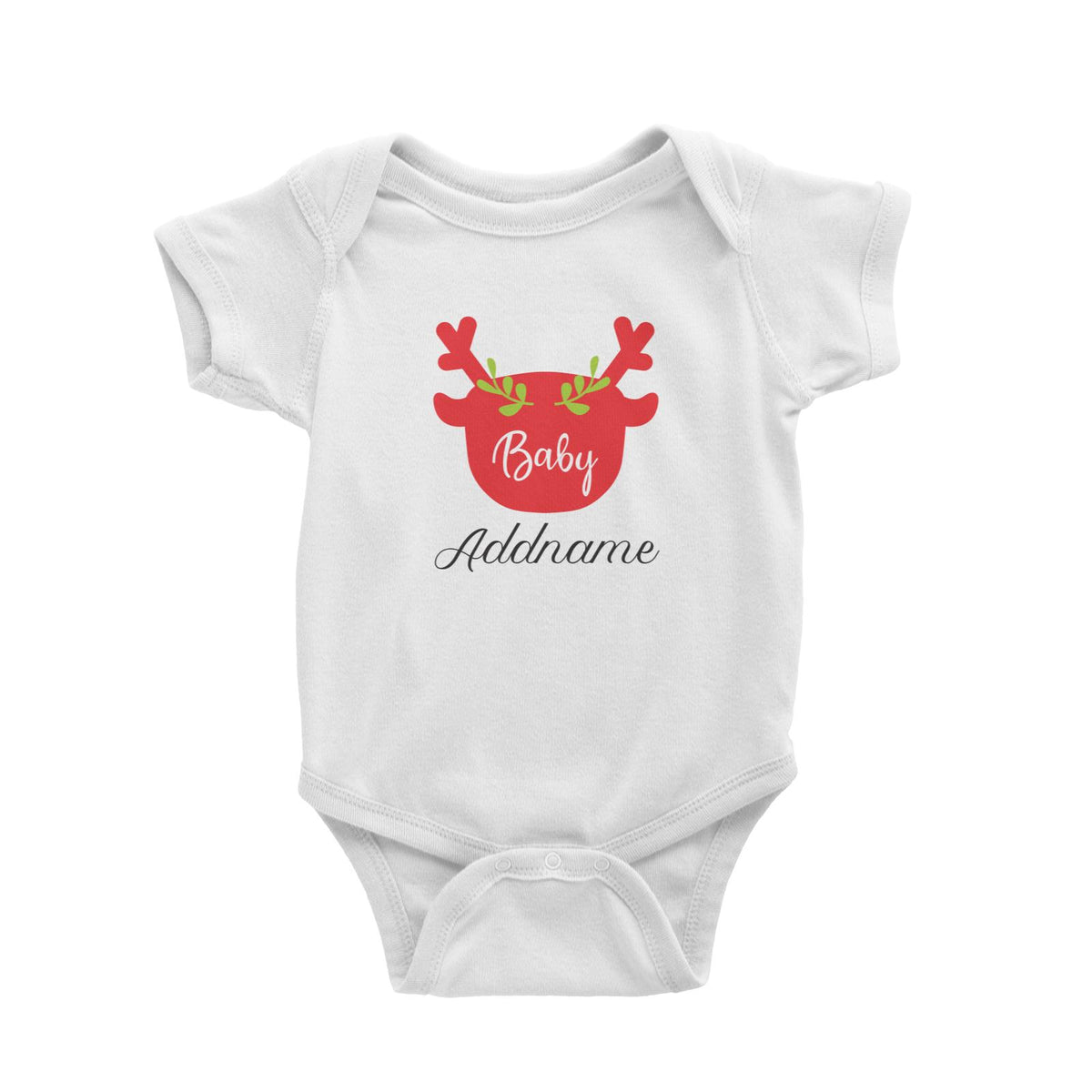 Christmas Series Baby Silhouette Reindeer Baby Romper