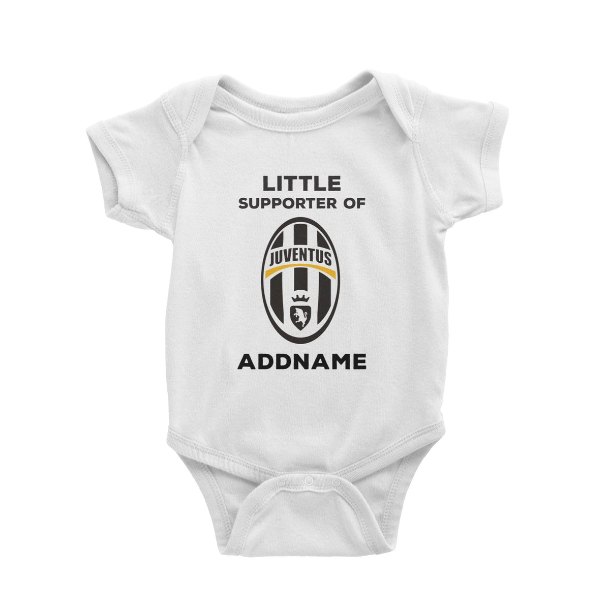 Juventus FC Little Supporter Personalizable with Name Baby Romper