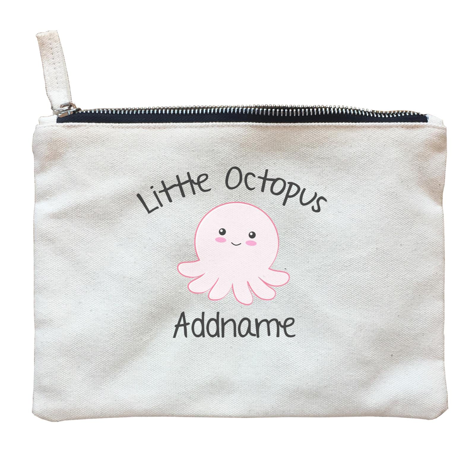 Cute Animals And Friends Series Little Octopus Boy Addname Zipper Pouch