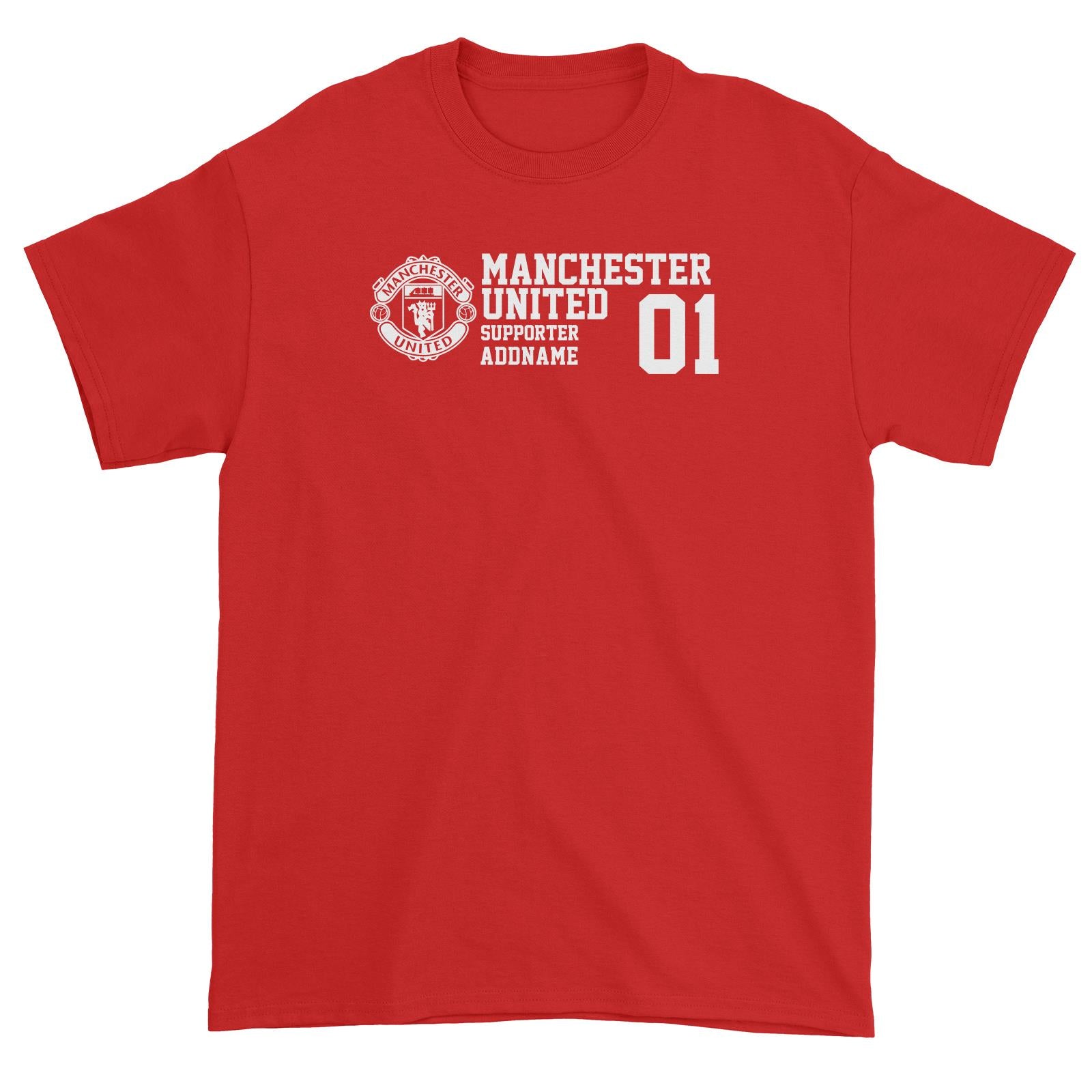Manchester United Football Supporter Addname Unisex T-Shirt