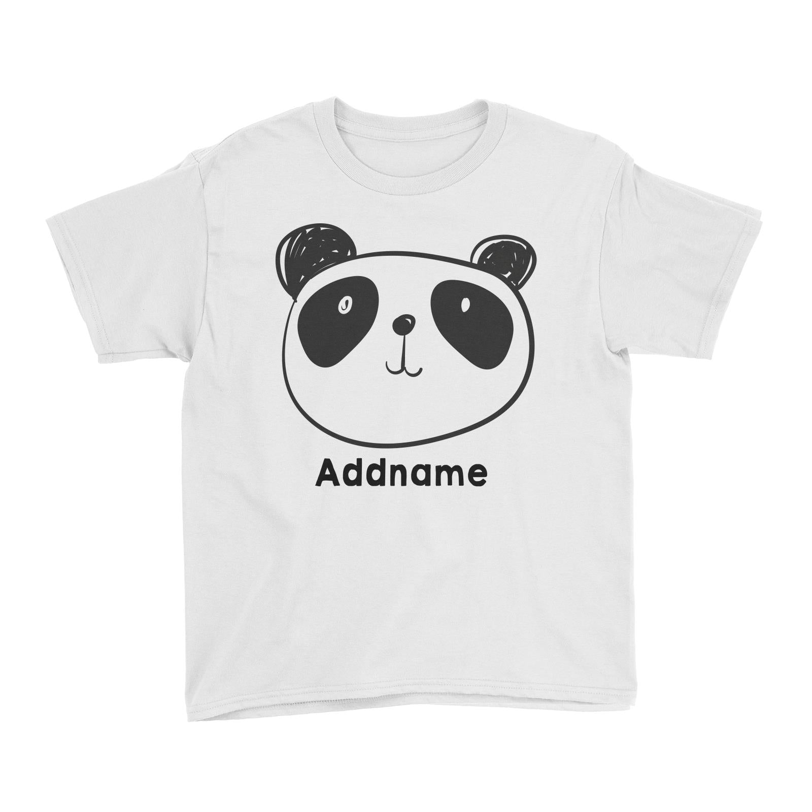 Cute Panda White Kid's T-Shirt