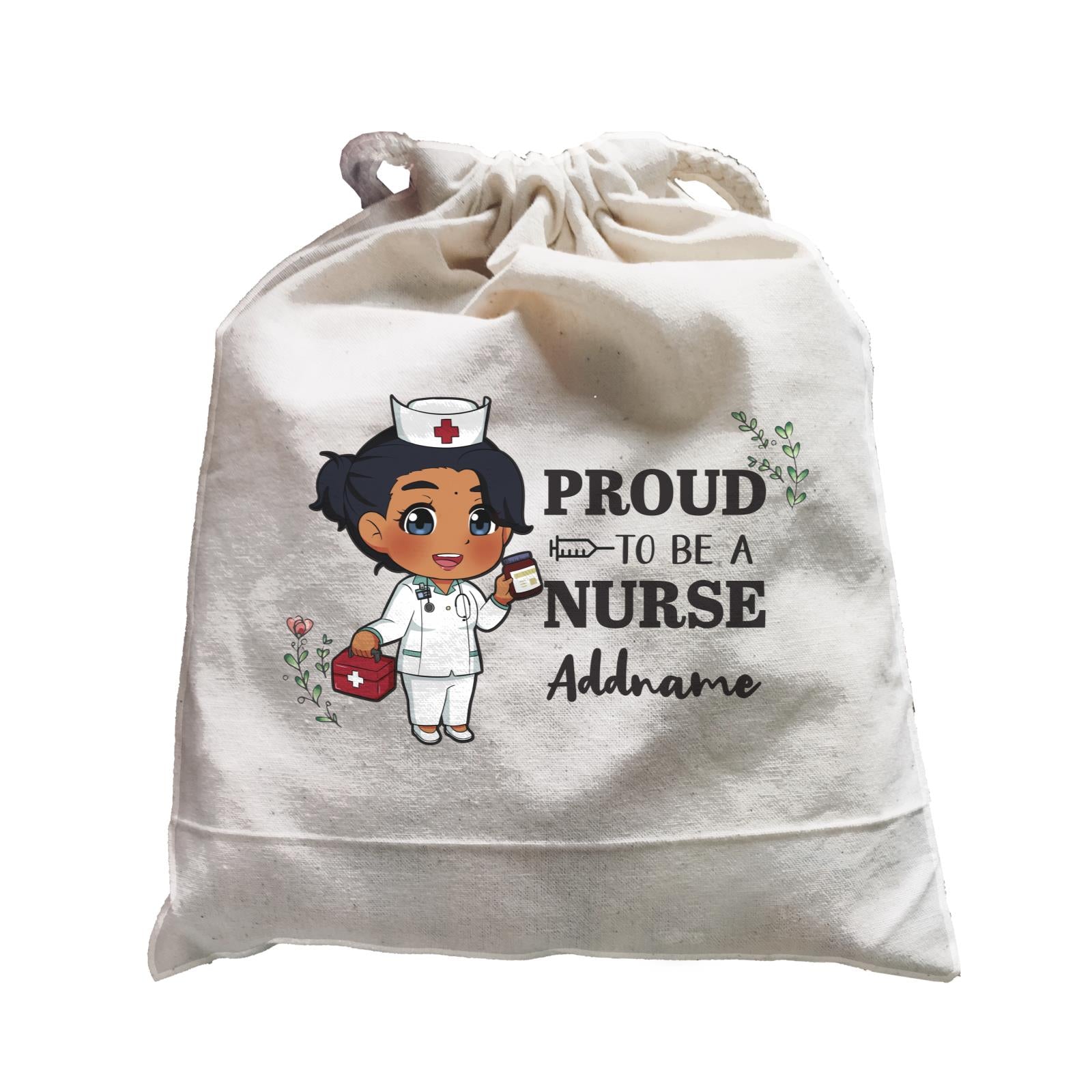 Proud To Be A Nurse Chibi Female Indian Satchel