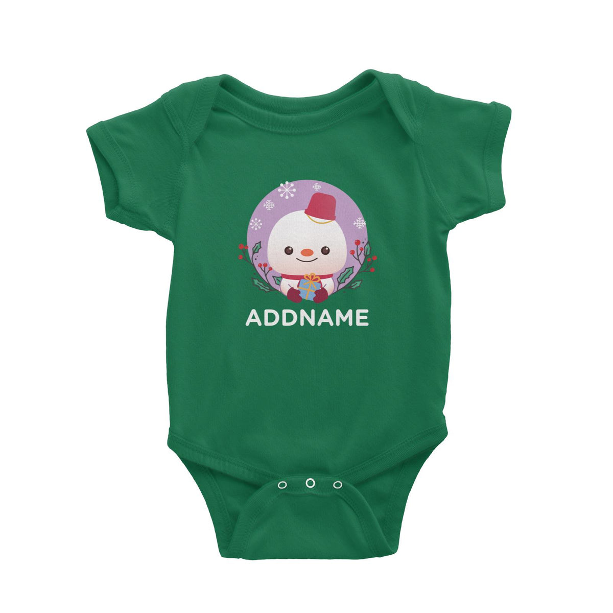 Christmas Cute Animal Series Cute Snowman Baby Romper
