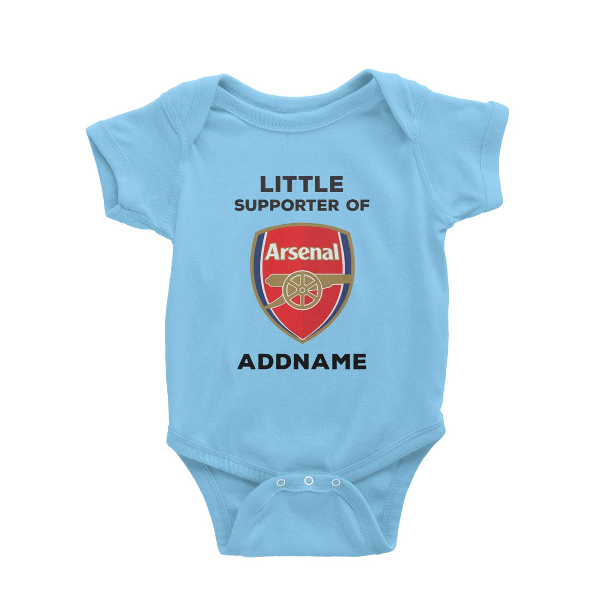 Arsenal FC Little Supporter Personalizable with Name Baby Romper