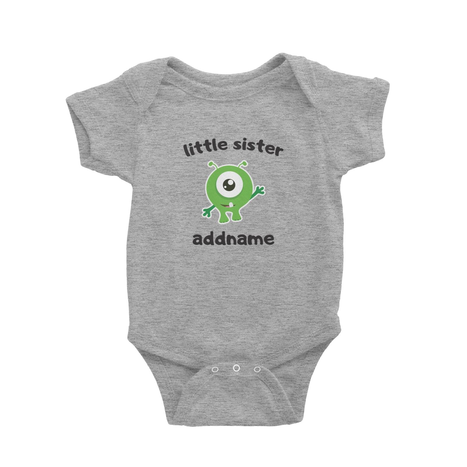 Cute Monster Little Sister Baby Romper