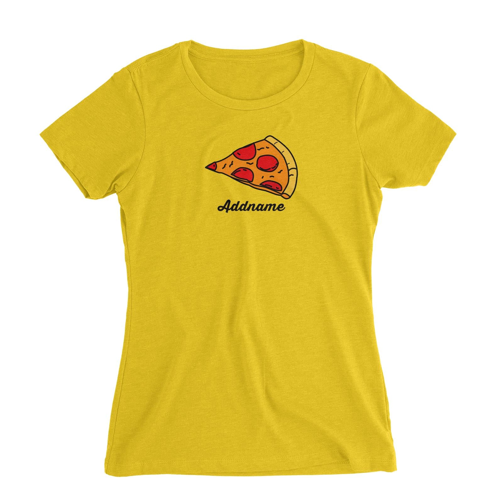 Pizza Baby Women's Slim Fit T-Shirt