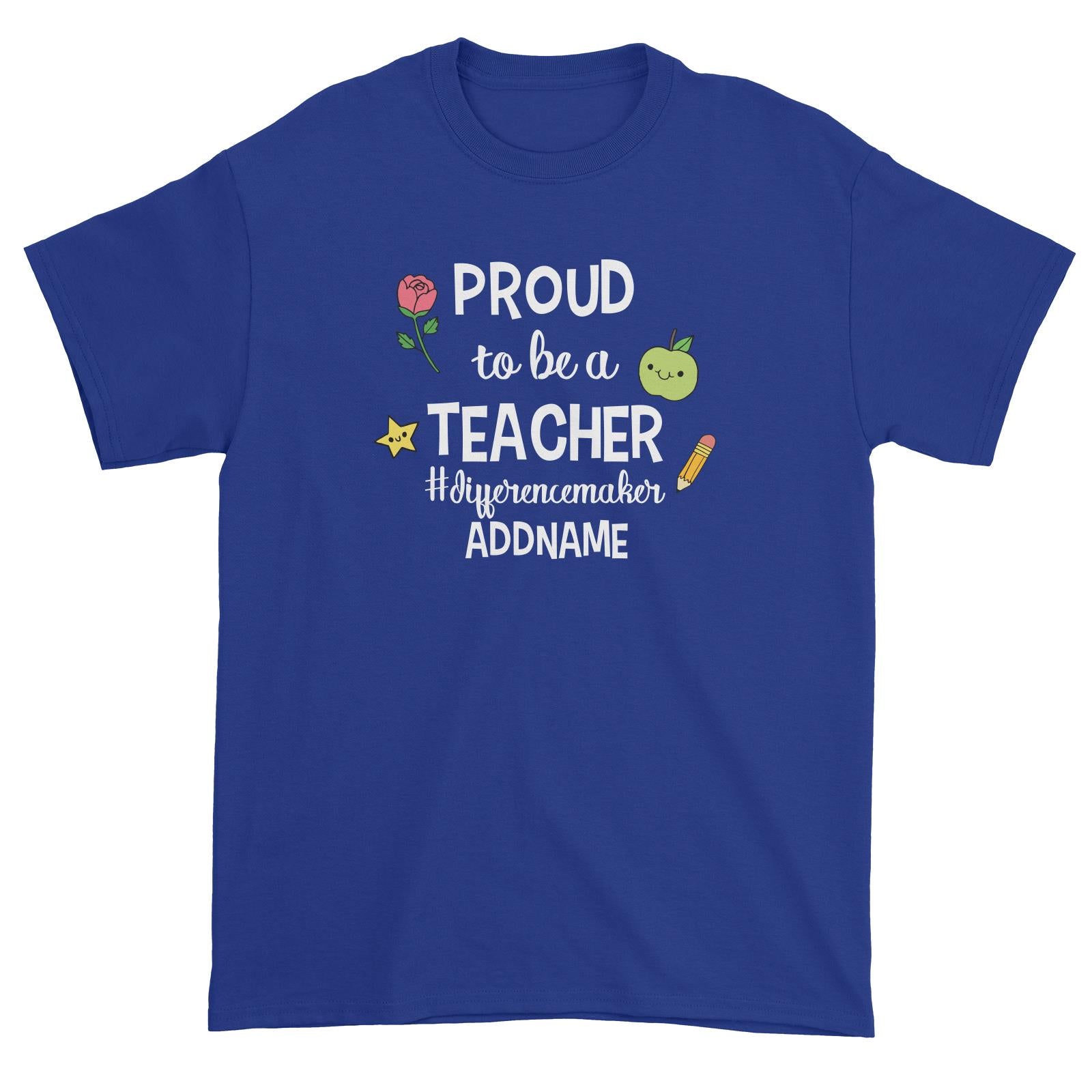 Doodle Series - Proud To Be A Teacher #differencemaker Unisex T-Shirt