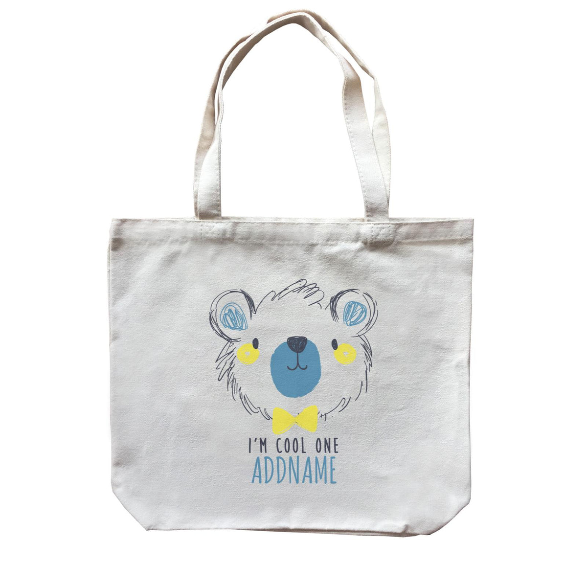 I'm Cool One Bear Addname Canvas Bag