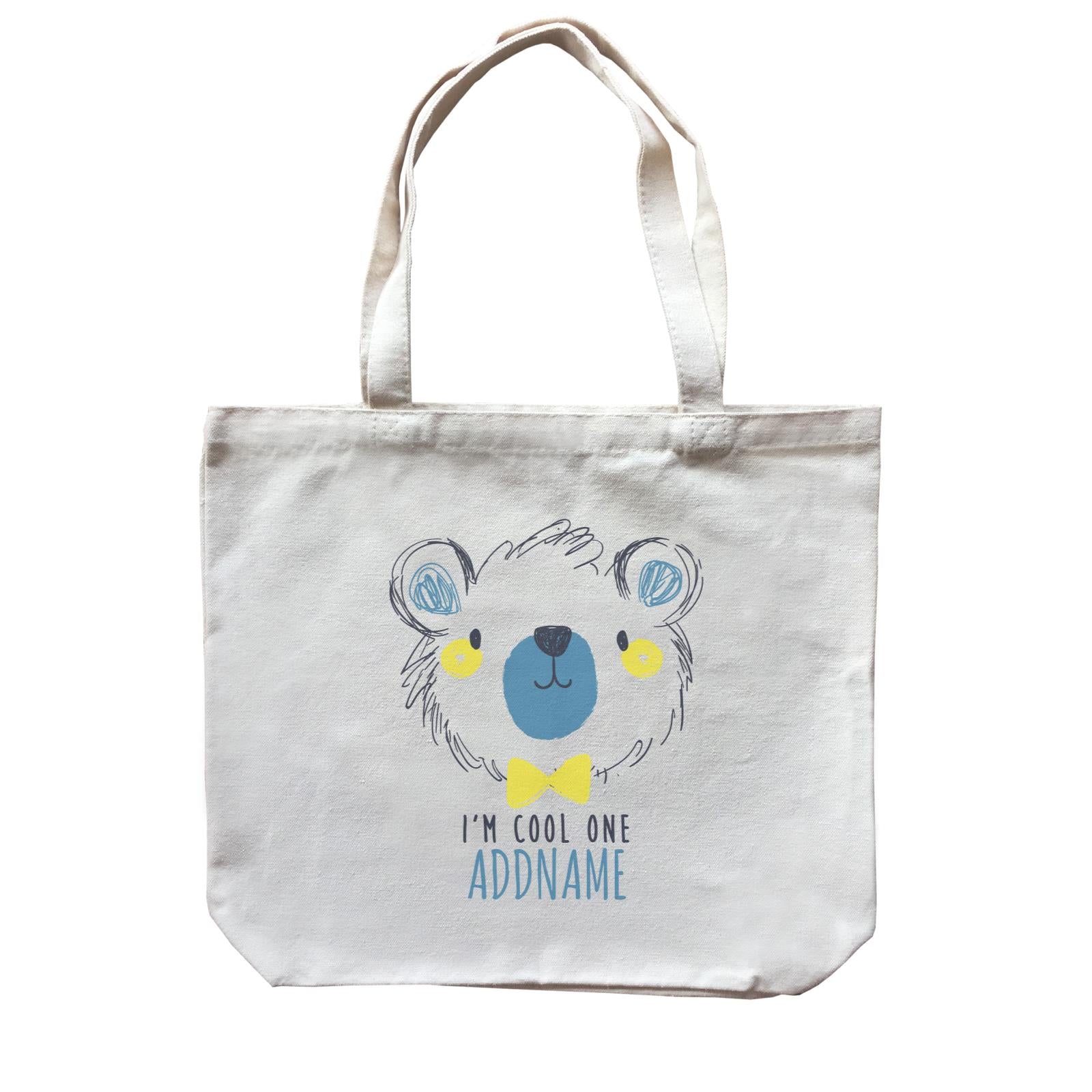 I'm Cool One Bear Addname Canvas Bag