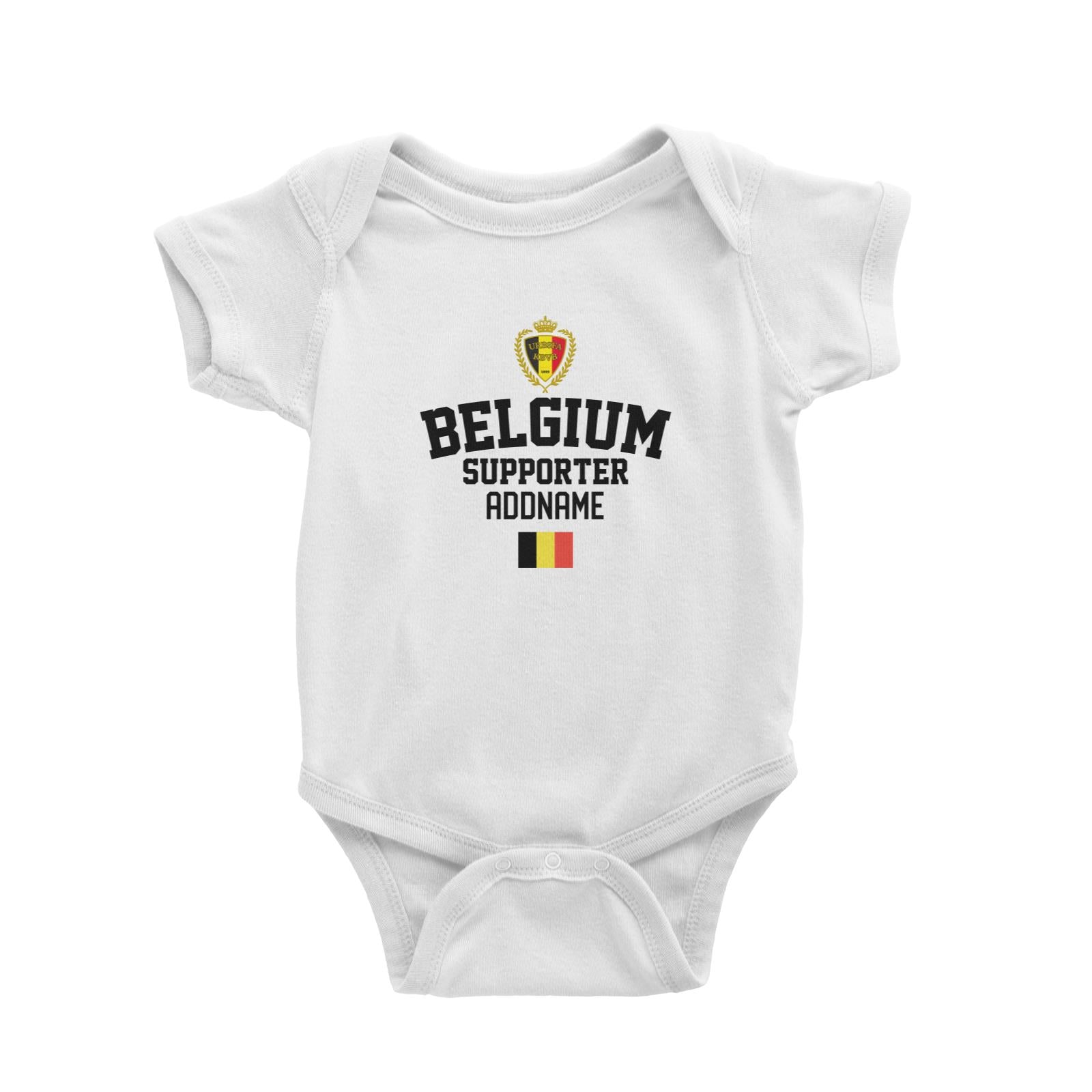 Belgium Supporter World Cup Addname Baby Romper