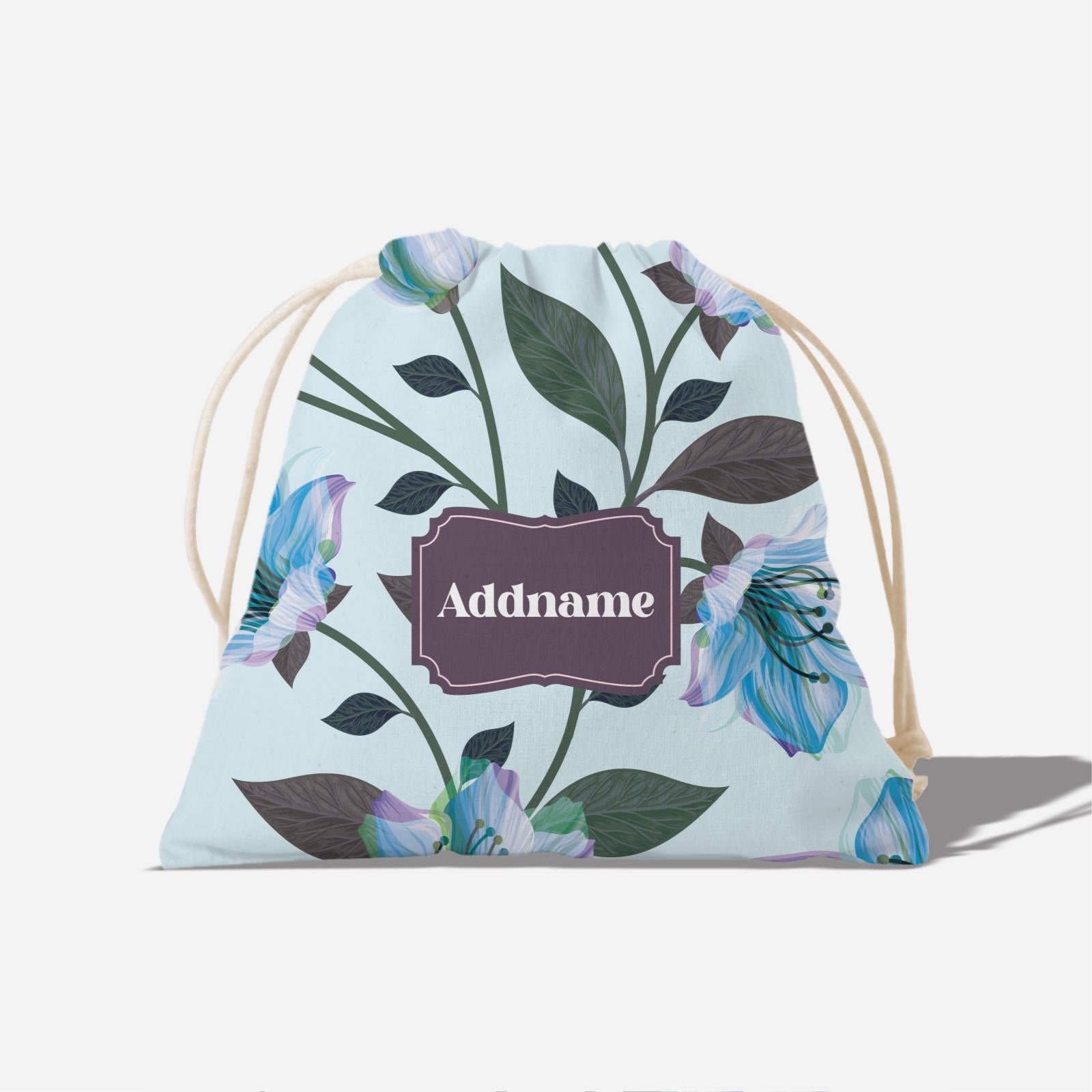 Classic Kesuma Full Print Satchel - Icy Blue