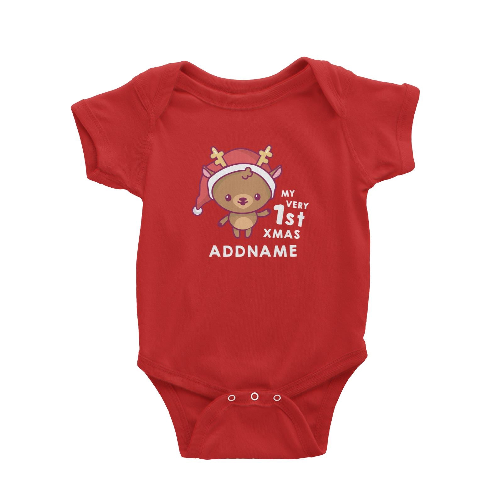 Christmas My Very 1st Deer Addname Baby Romper