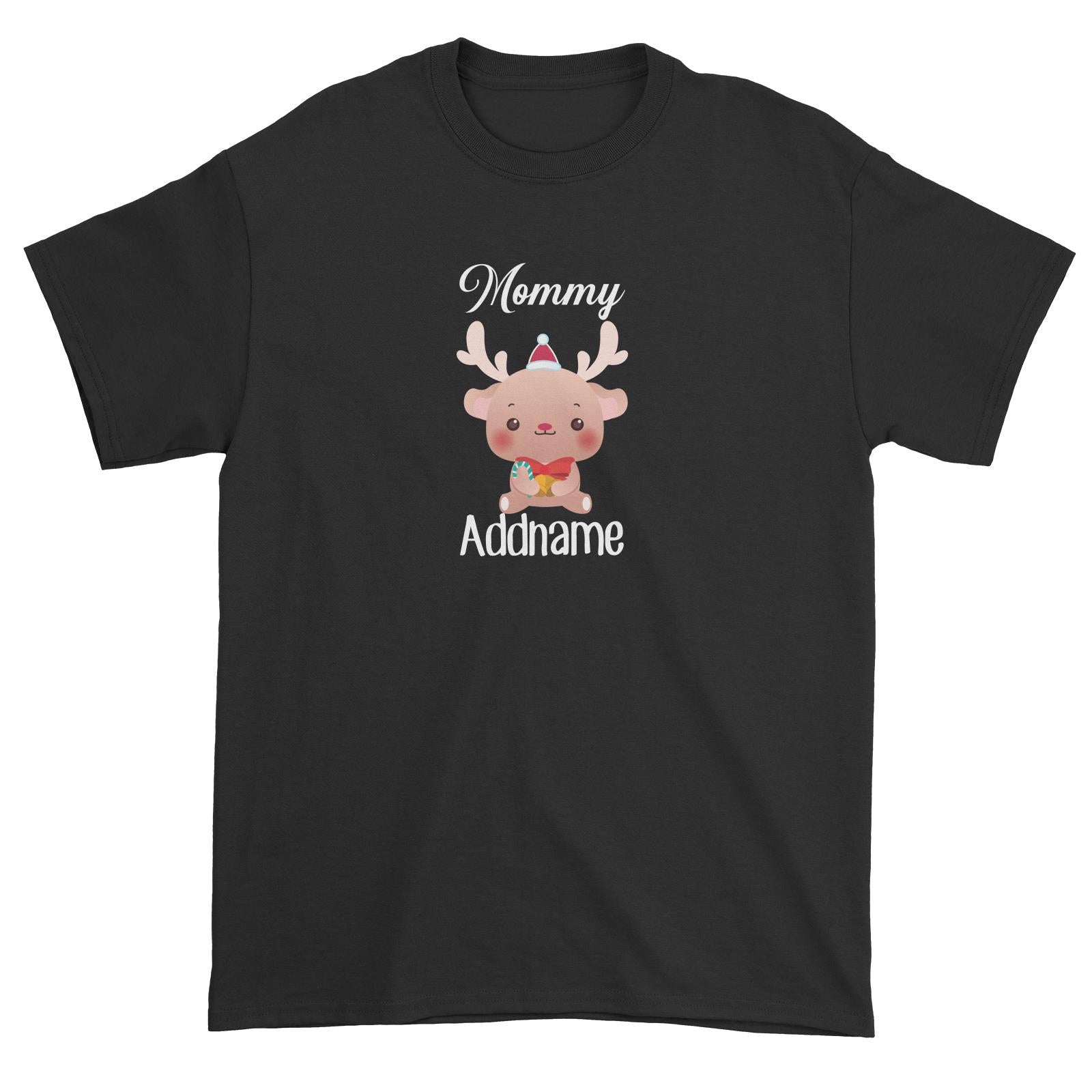 Christmas Cute Animal Series Mommy Deer Unisex T-Shirt