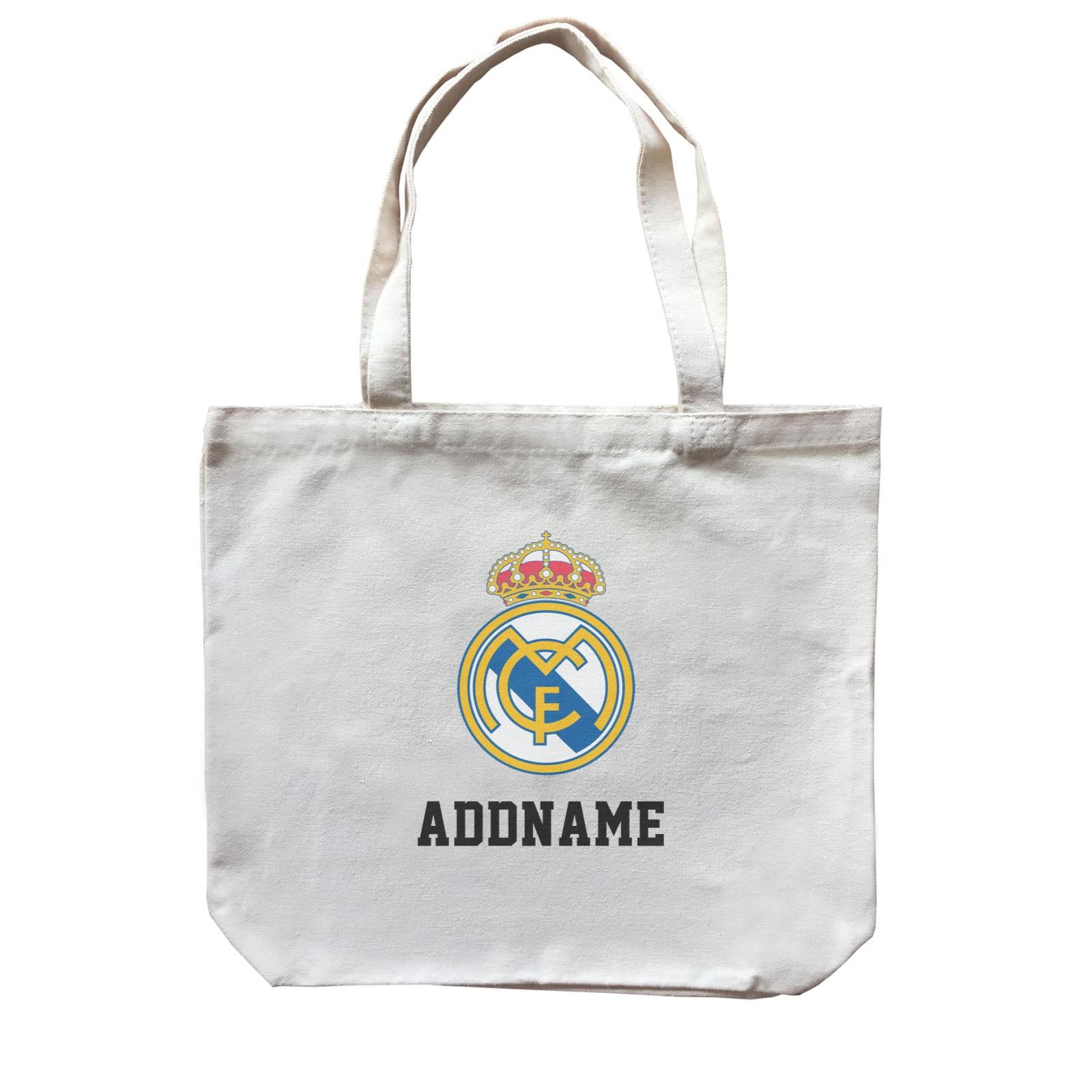 Real Madrid Football Logo Addname Canvas Bag
