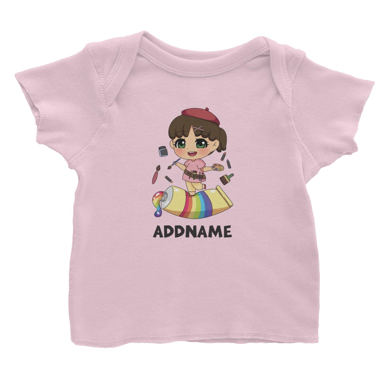 Children's Day Gift Series Artist Little Girl Addname Baby T-Shirt