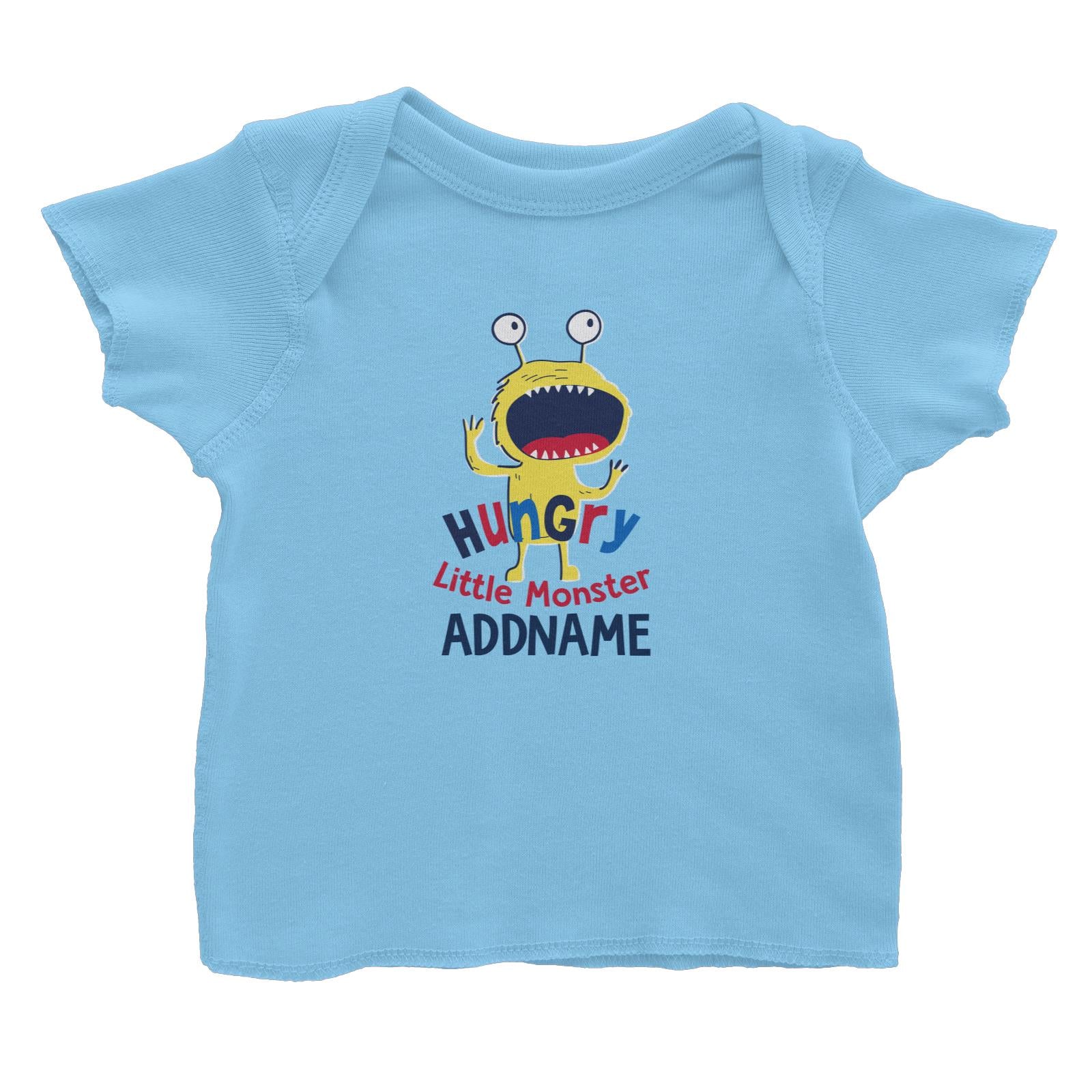 Cool Vibrant Series Hungry Little Monster Addname Baby T-Shirt