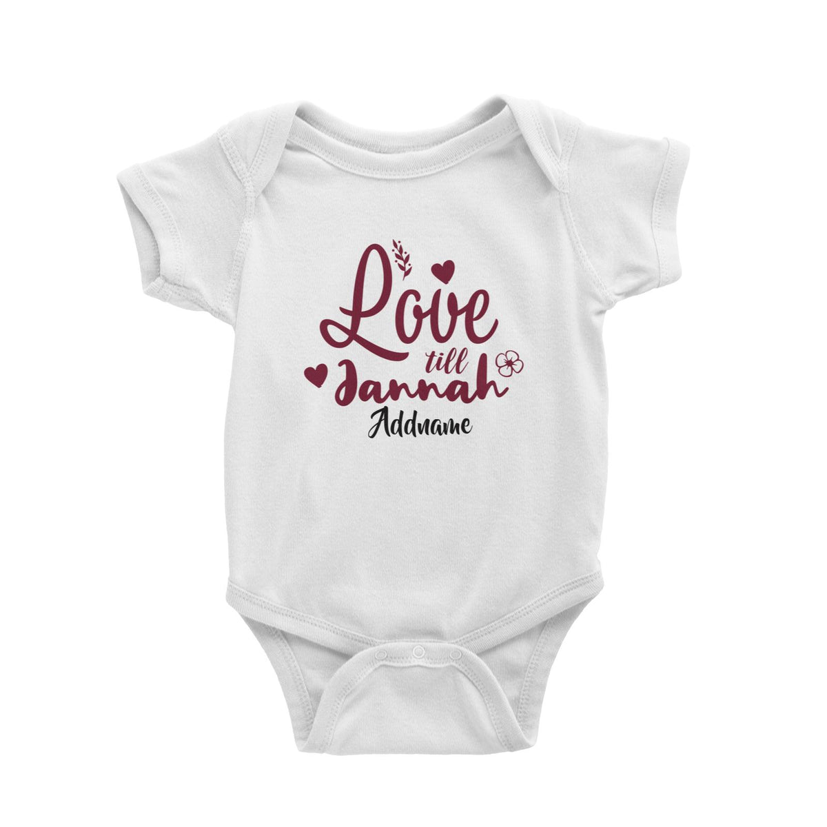 Raya Till Jannah Raya Typography Baby Romper