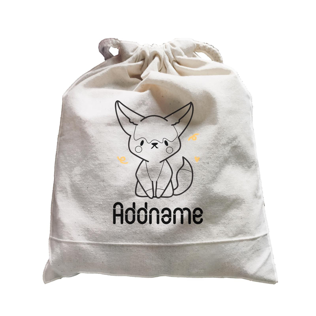 Coloring Outline Cute Hand Drawn Animals Fox Fennec Fox Addname Satchel