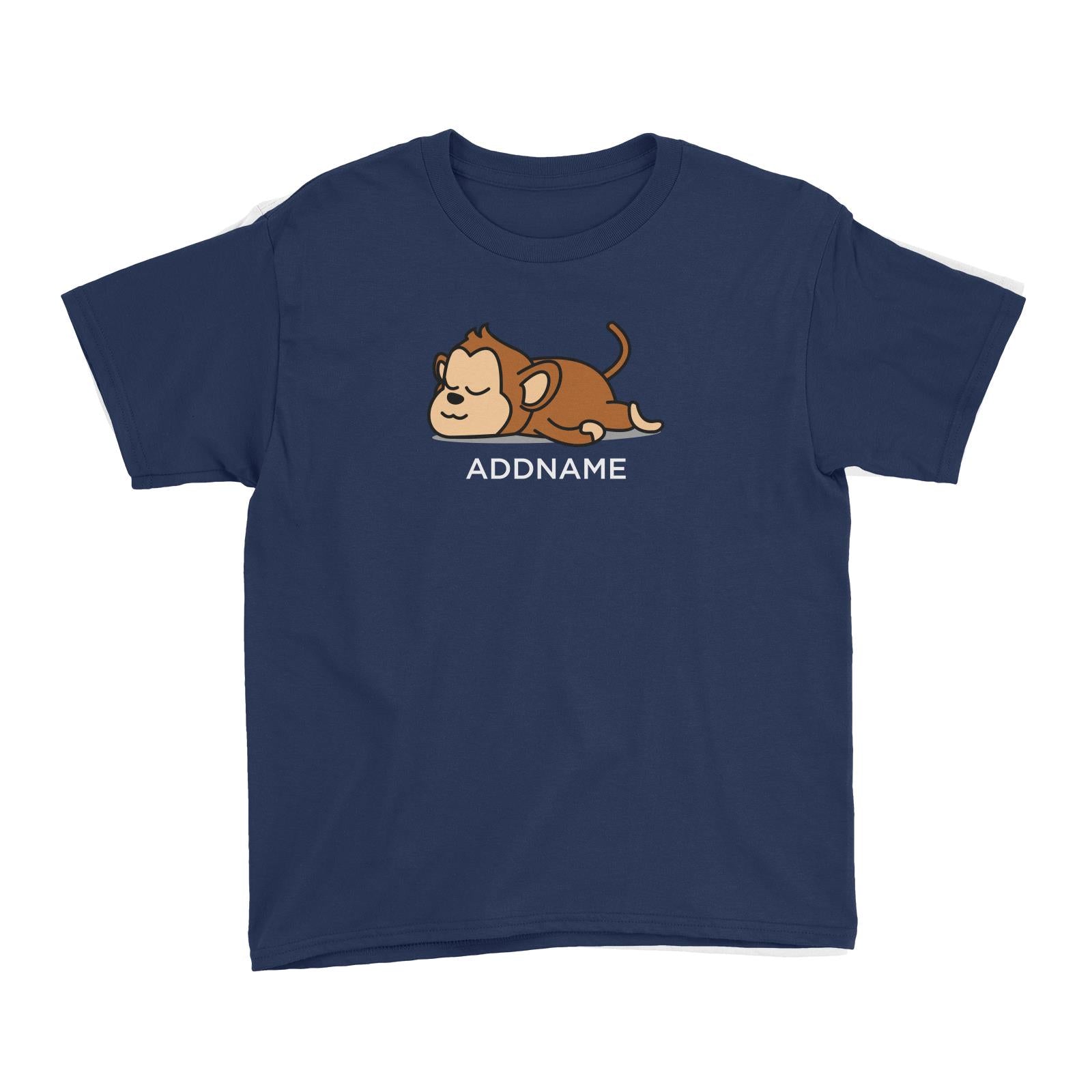 Lazy Monkey Addname Kid's T-Shirt