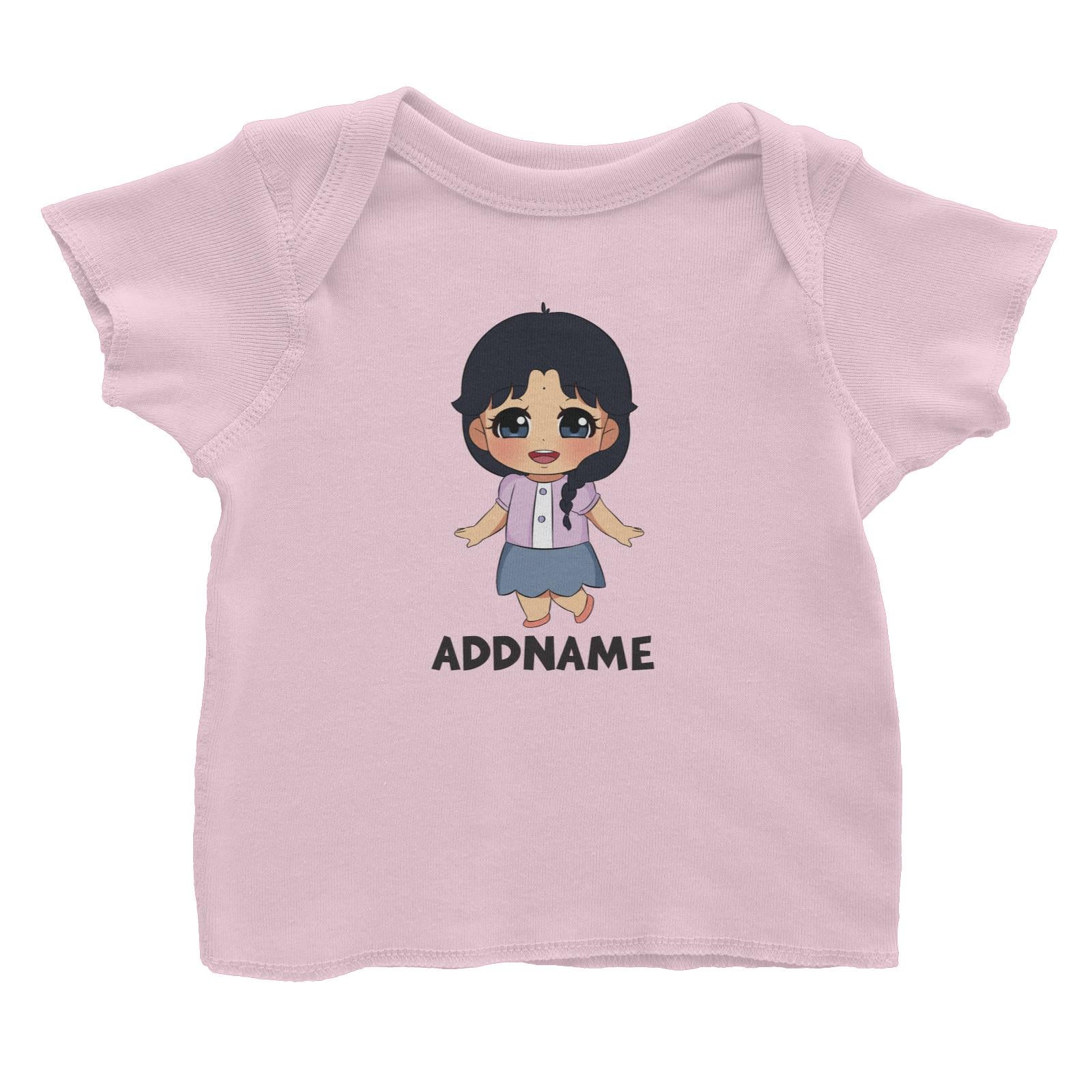 Children's Day Gift Series Little Indian Girl Addname Baby T-Shirt