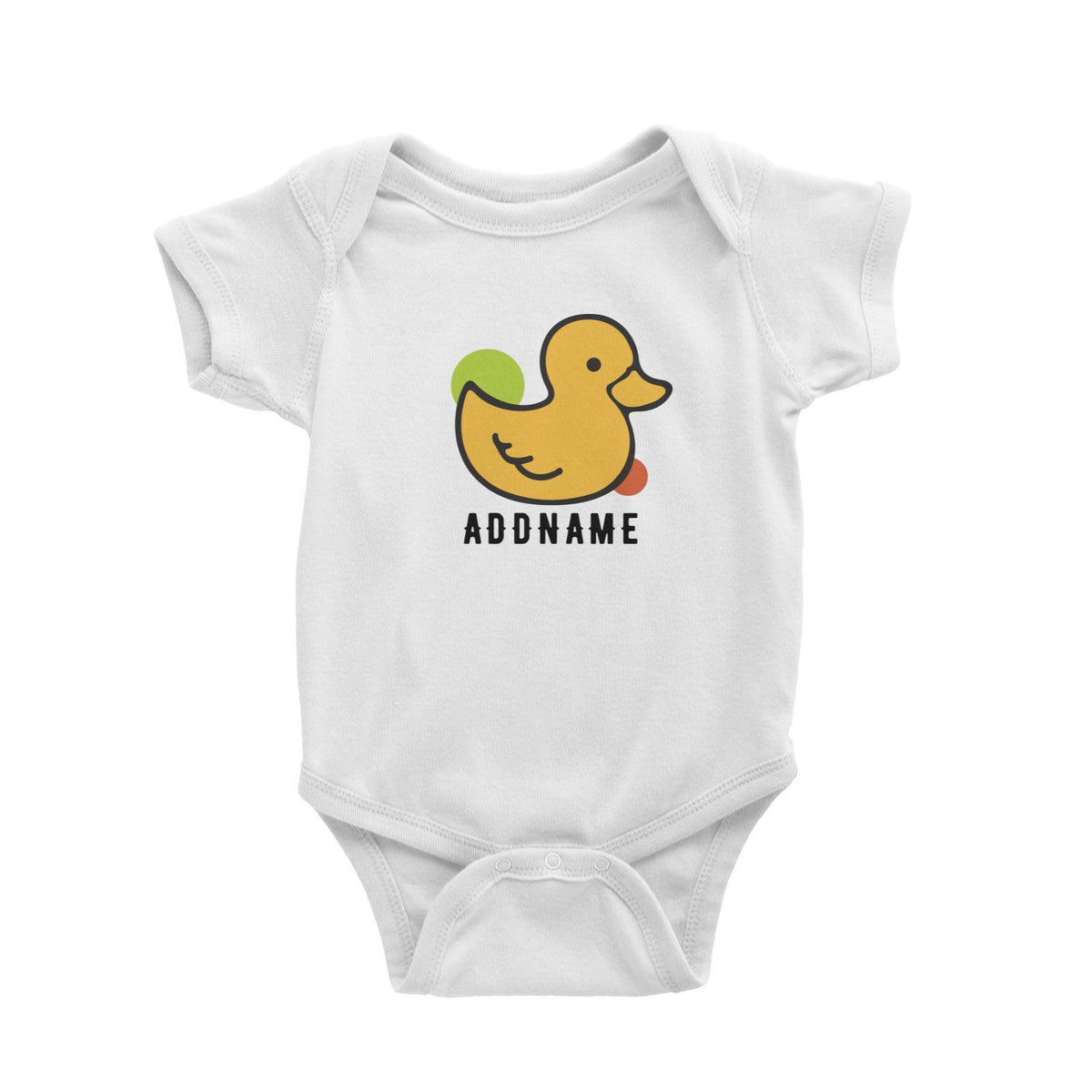 Birthday Rubber Ducky Addname Baby Romper