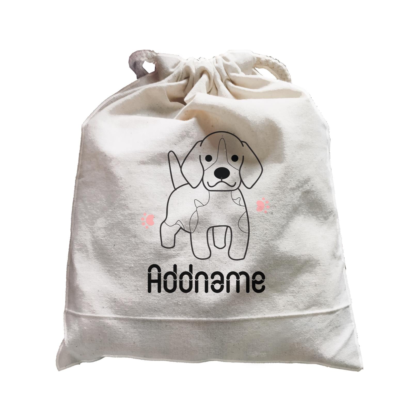 Coloring Outline Cute Hand Drawn Animals Dogs Beagle Addname Satchel