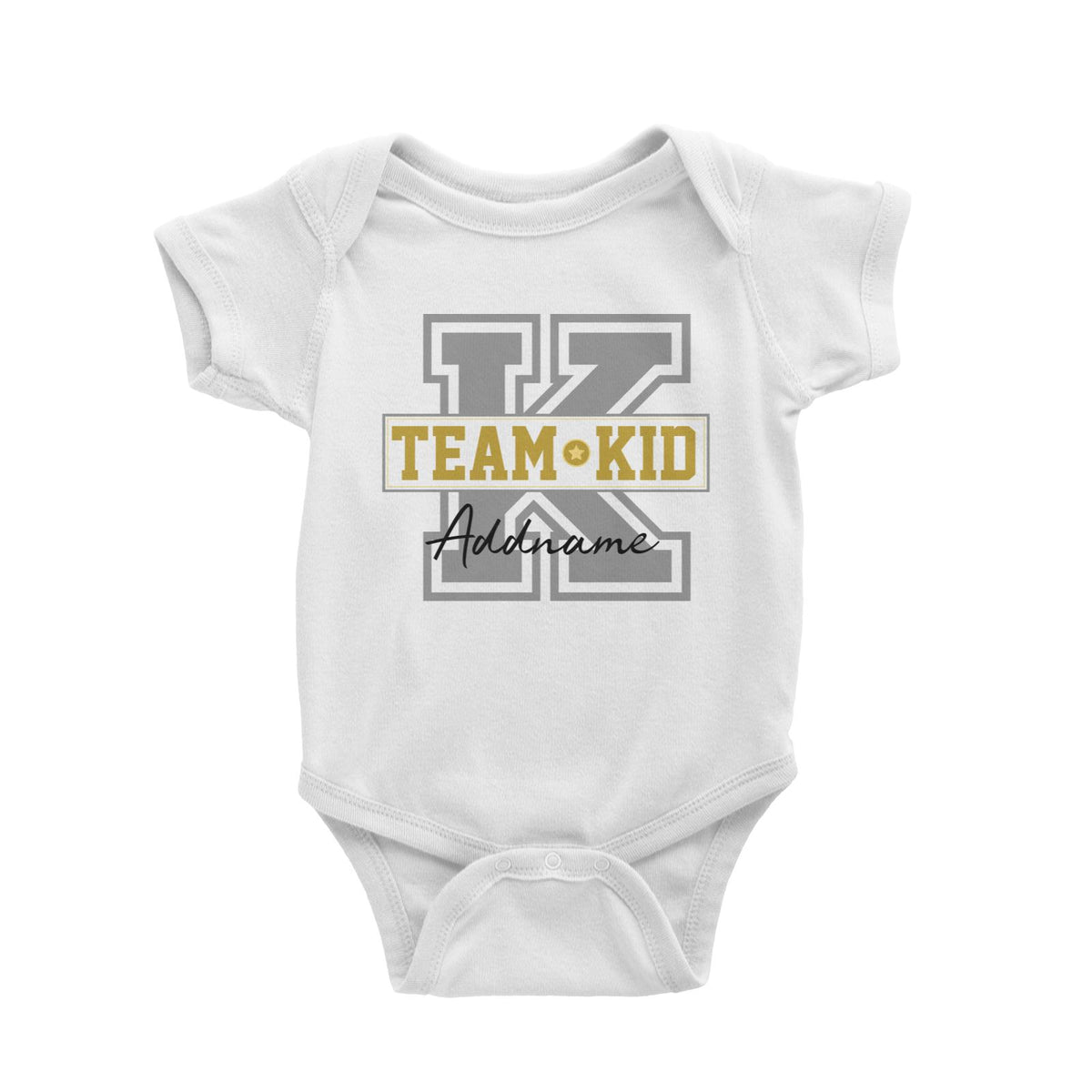 Team Kid Addname Baby Romper