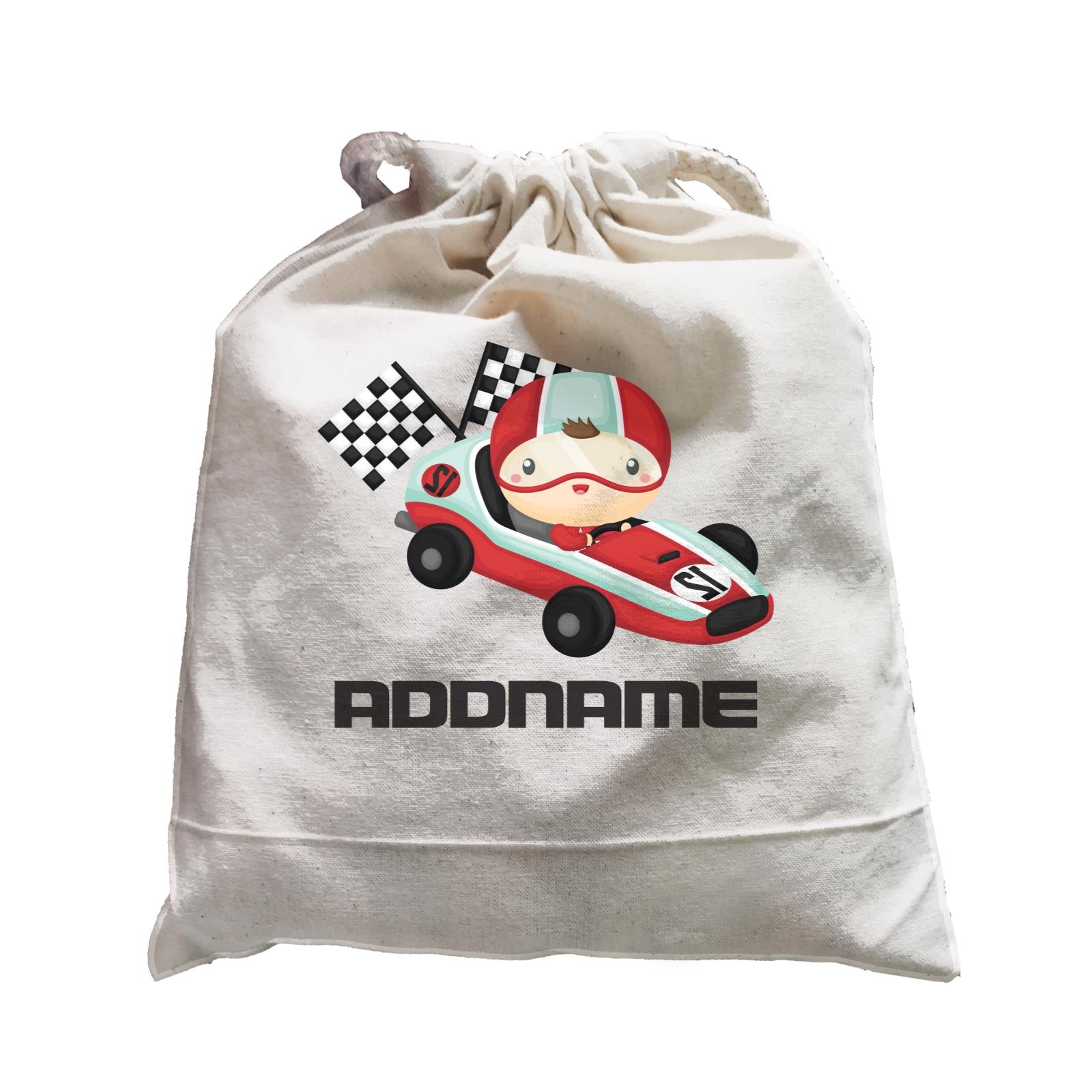 Birthday Cars Race Racer Boy With Racing Cars Addname Satchel